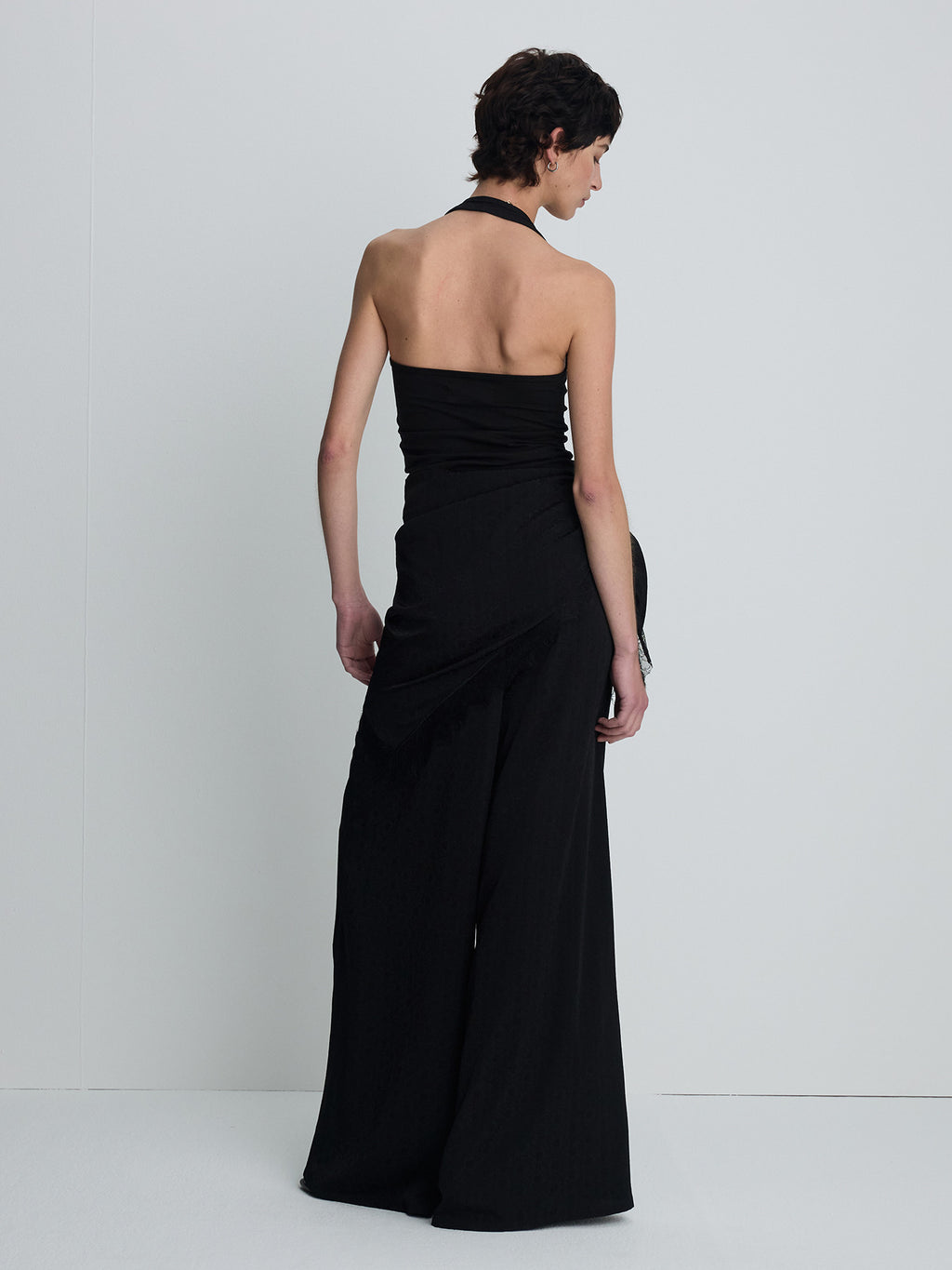 Tonywack - Jacquard Wrap Loose Fit Pants (Black) product image 3 | TRAB K-Fashion Australia