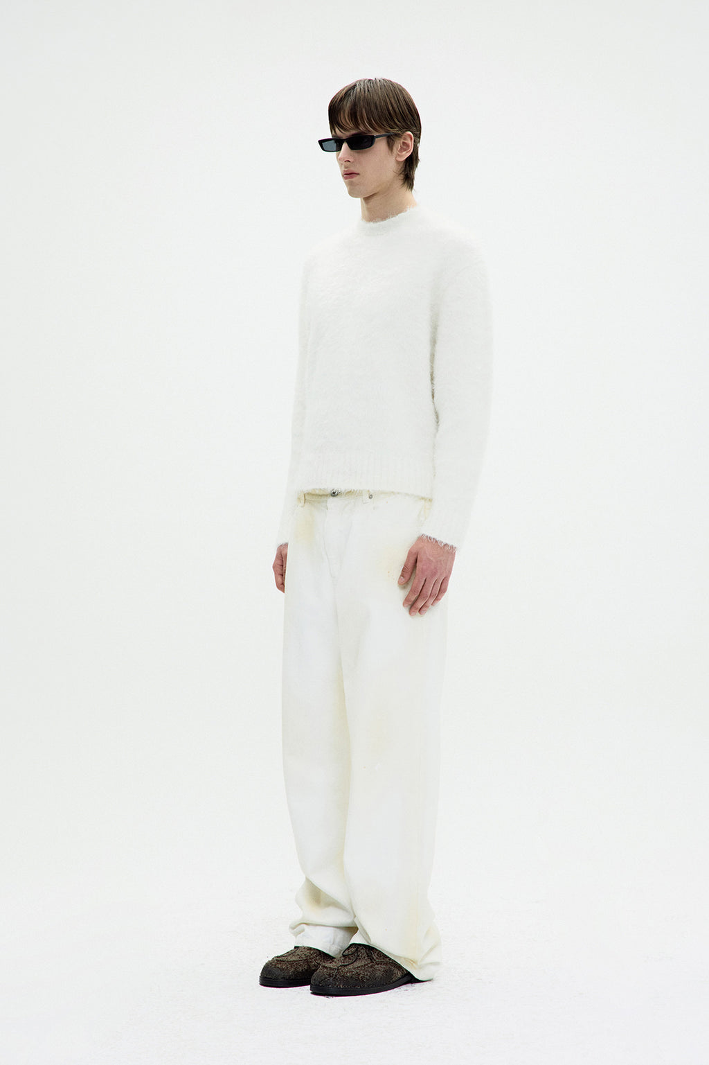 Coor - Maxi Alpaca Blend Hairy Sweater (Ivory) product image 3 | TRAB K-Fashion Australia
