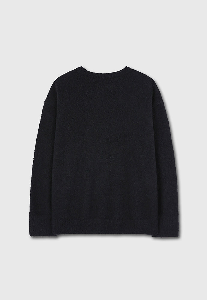 Tonywack - Brushed Alpaca Cranial Bone Sweater (Black) product image 8 | TRAB K-Fashion Australia