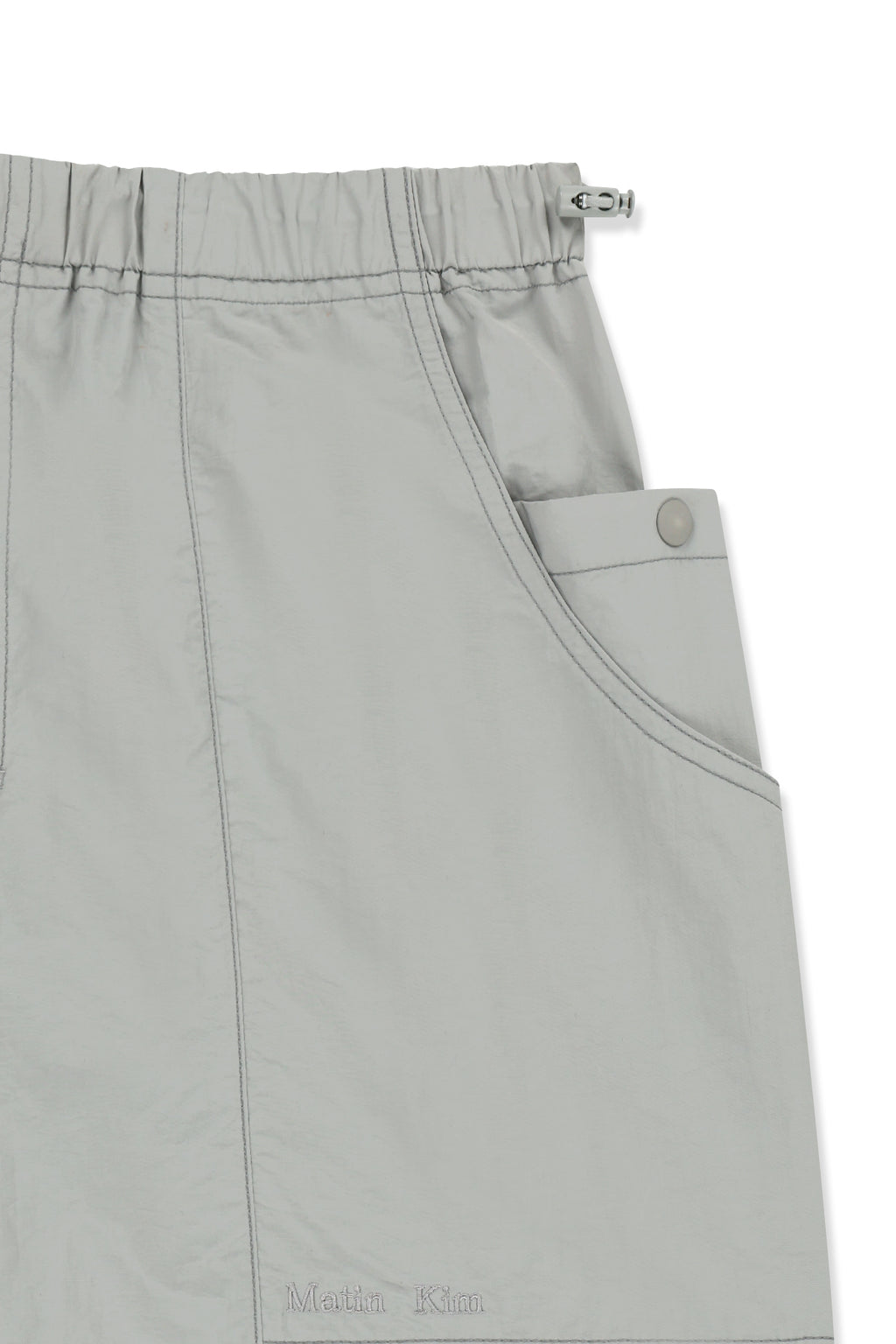 Matin Kim - Multi Panel Parachute Pants (Light Grey) product image 3 | TRAB K-Fashion Australia