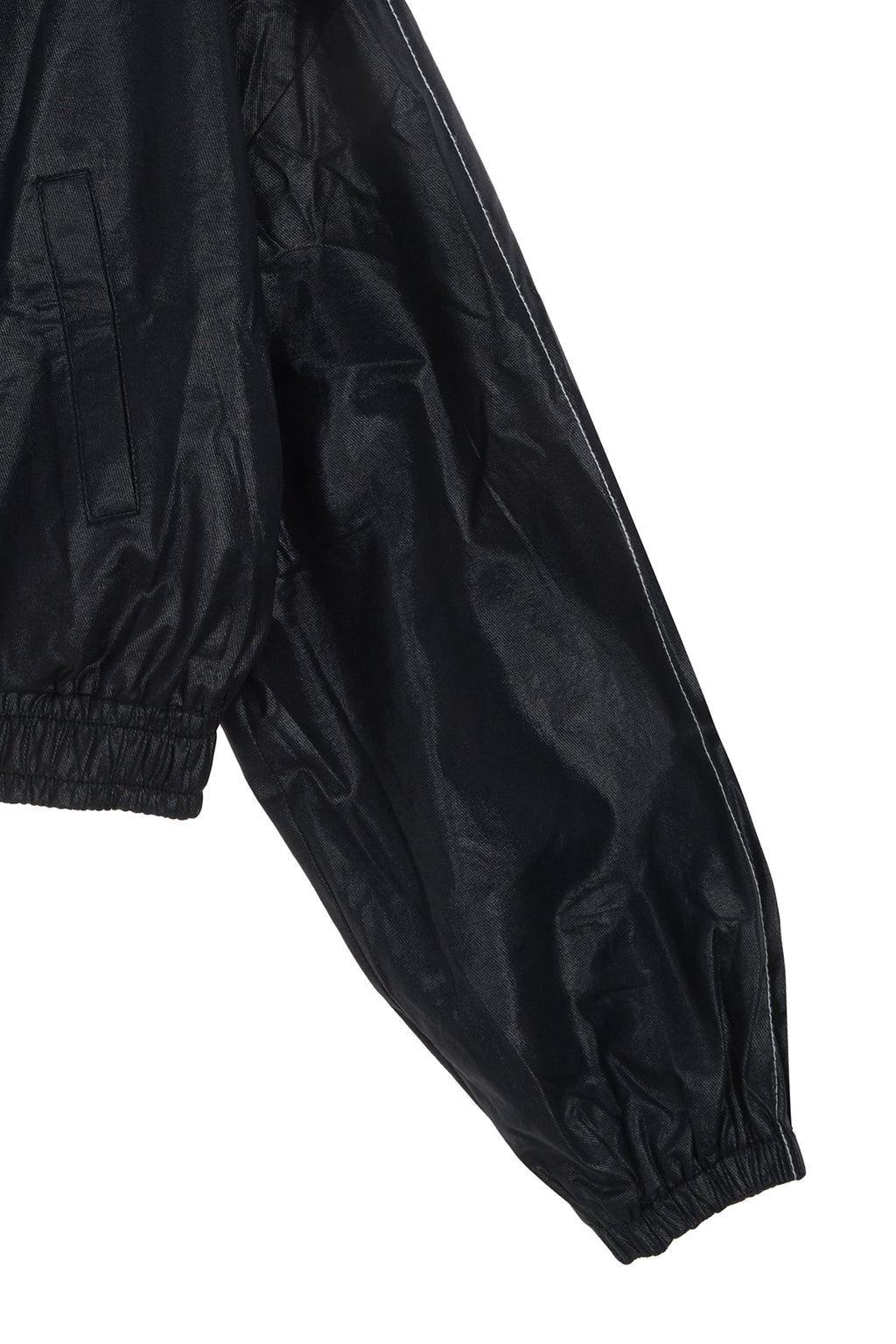 Matin Kim - Matin Rough Coating Crop Bomber (Navy) product image 4 | TRAB K-Fashion Australia