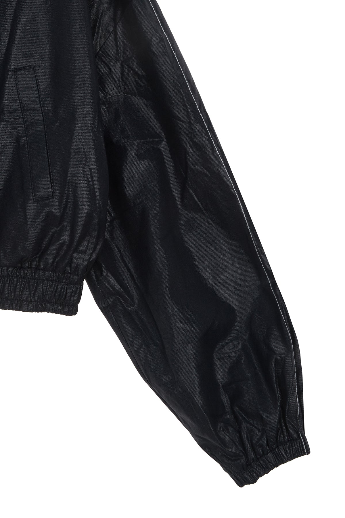 Matin Kim - Matin Rough Coating Crop Bomber (Navy) product image 4 | TRAB K-Fashion Australia