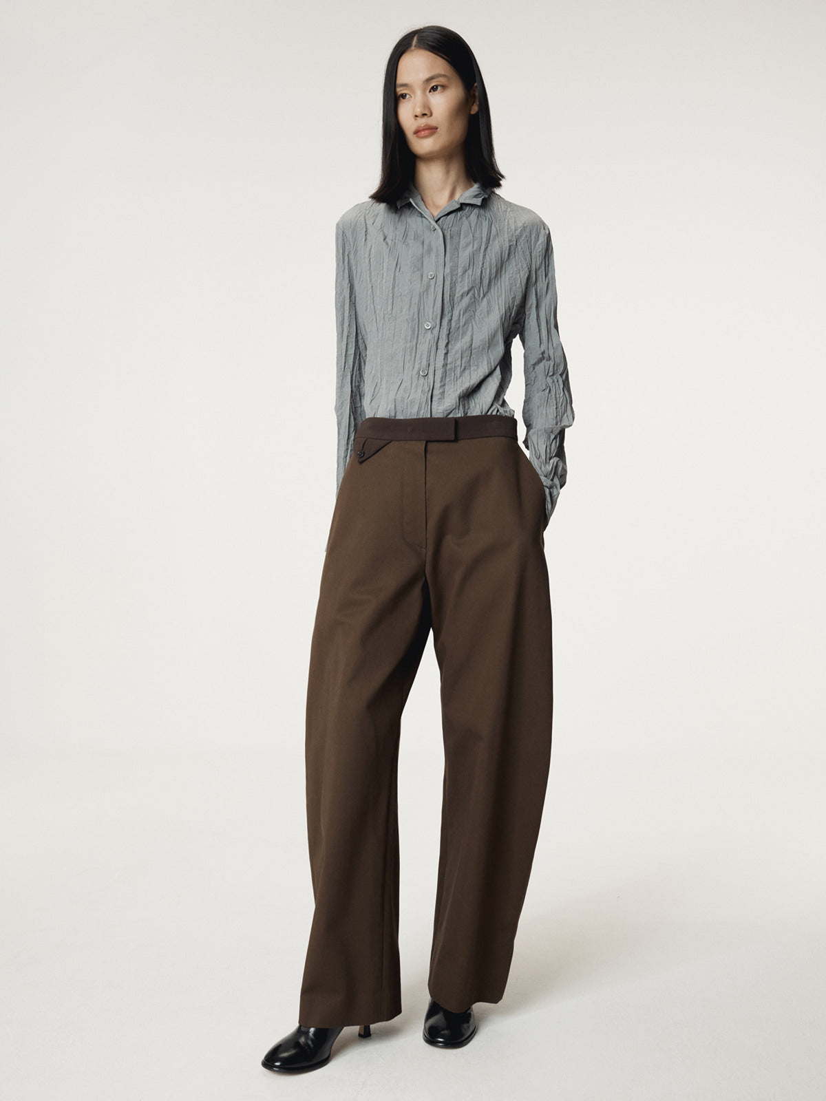 Recto - Whole Crease Blouse (Stone Grey) product image 5 | TRAB K-Fashion Australia