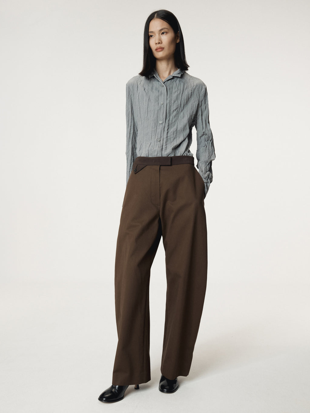 Recto - Whole Crease Blouse (Stone Grey) product image 5 | TRAB K-Fashion Australia