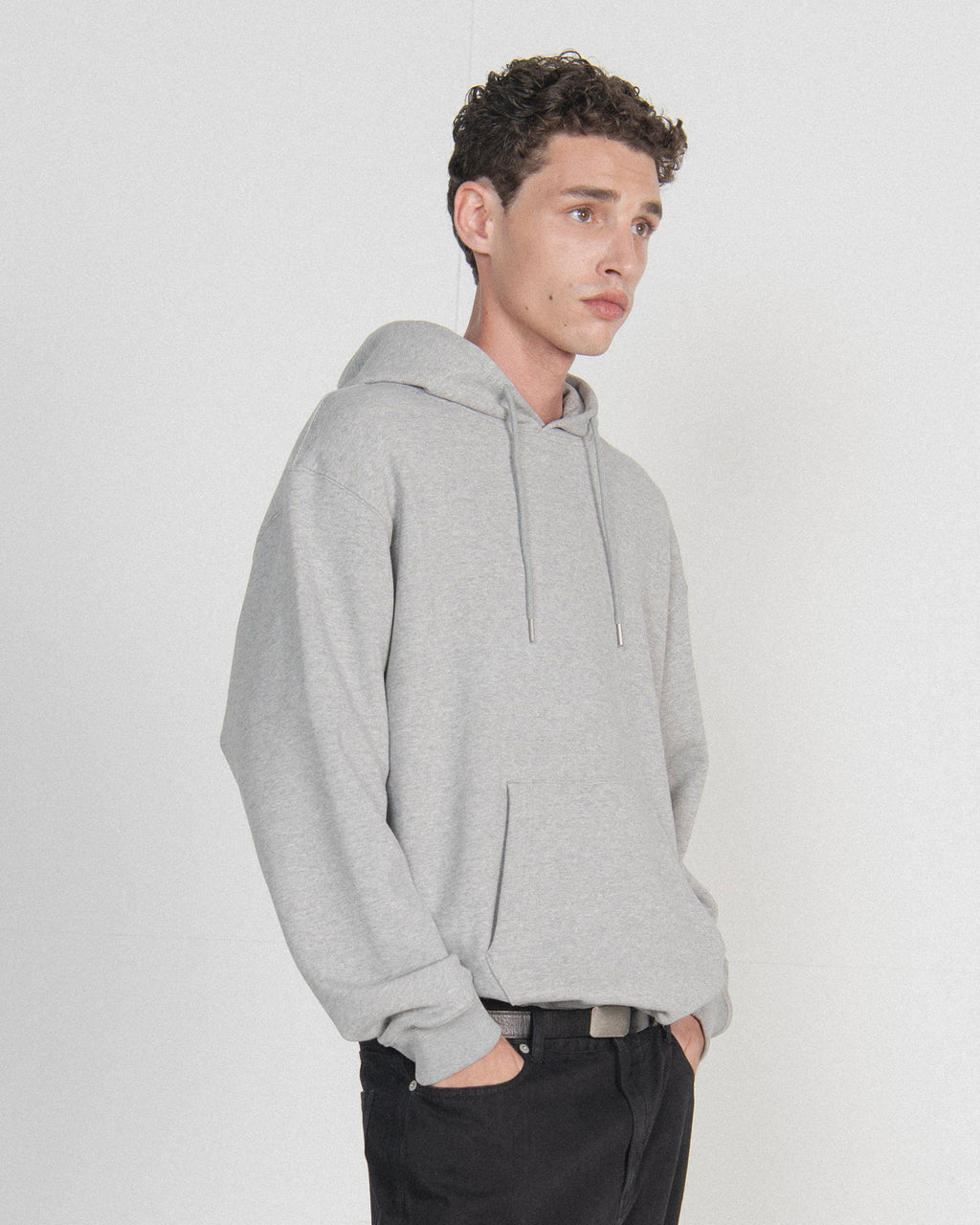 Brownyard - Soft Sweat Hoodie (Grey) product image 2 | TRAB K-Fashion Australia