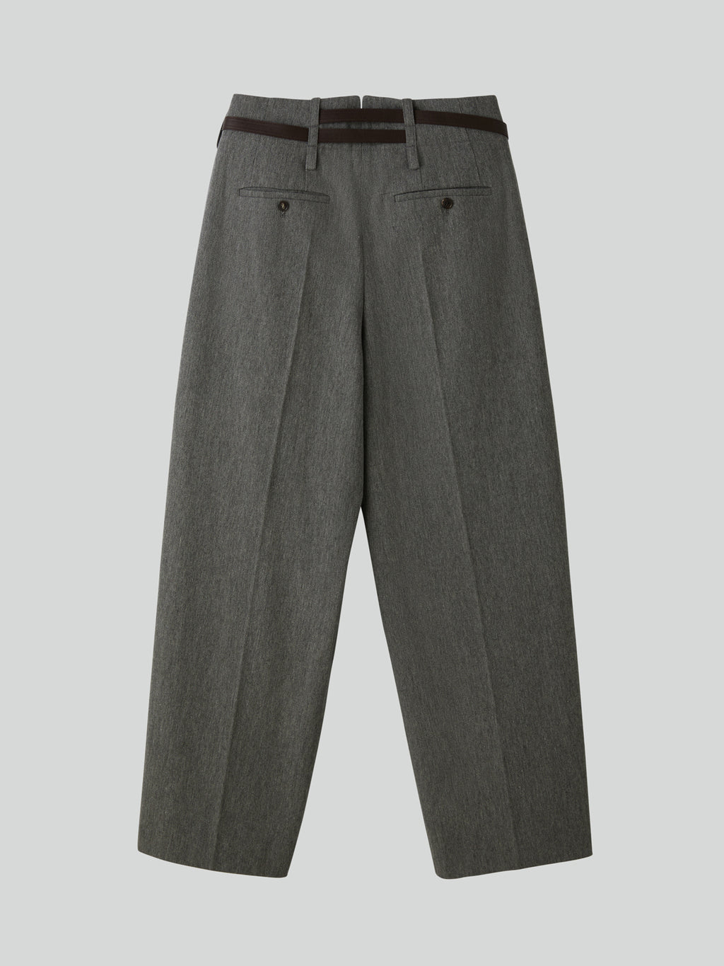 Recto - Quincy Wool Belted Pants (Melange Grey) product image 12 | TRAB K-Fashion Australia