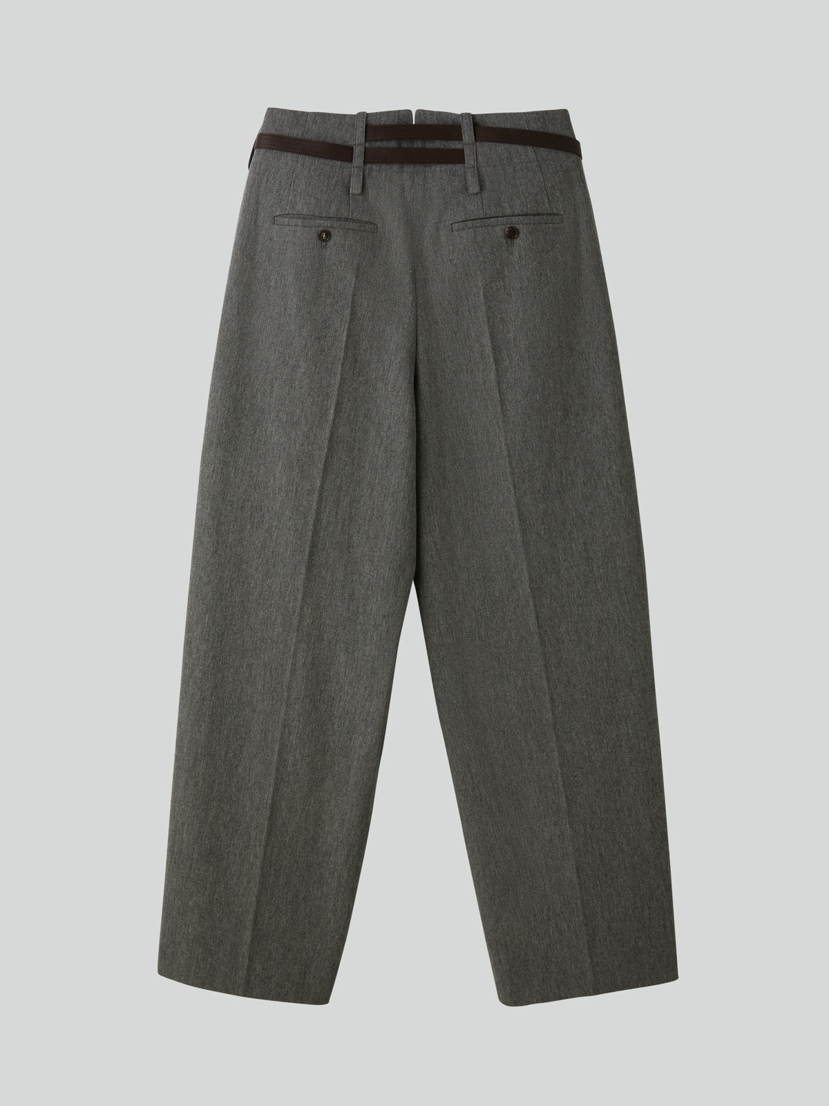 Recto - Quincy Wool Belted Pants (Melange Grey) product image 12 | TRAB K-Fashion Australia