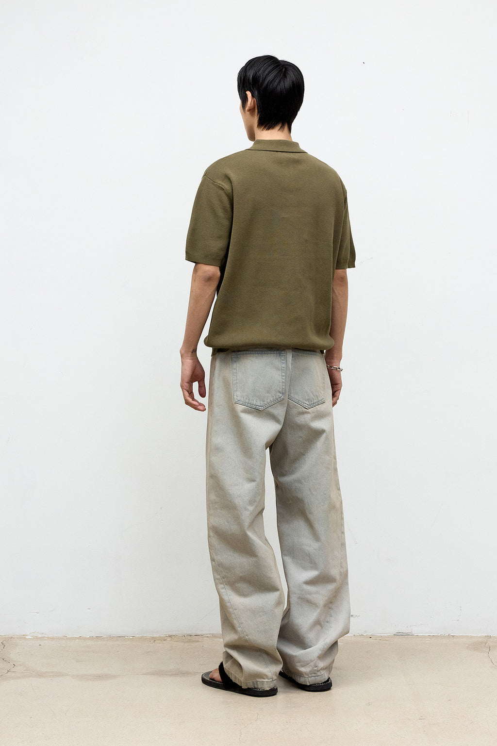 Coor - Compact Sandy Polo Knit (Khaki) product image 4 | TRAB K-Fashion Australia