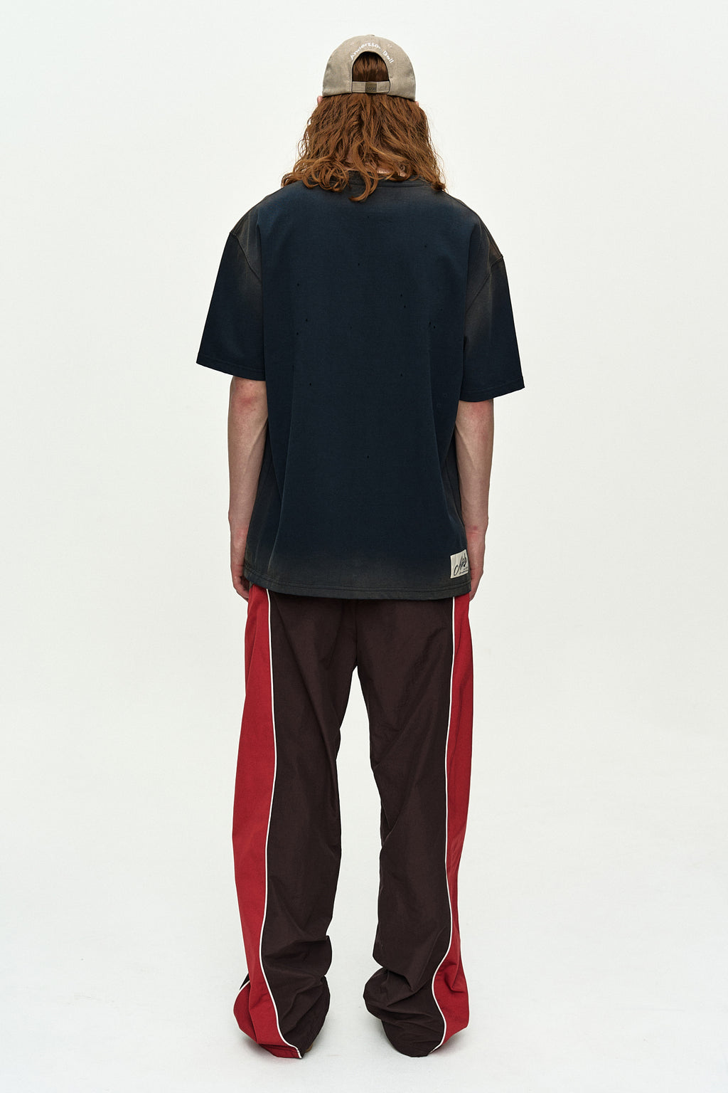 Andersson Bell - Gradient Damage Washed T-Shirt (Navy) product image 3 | TRAB K-Fashion Australia