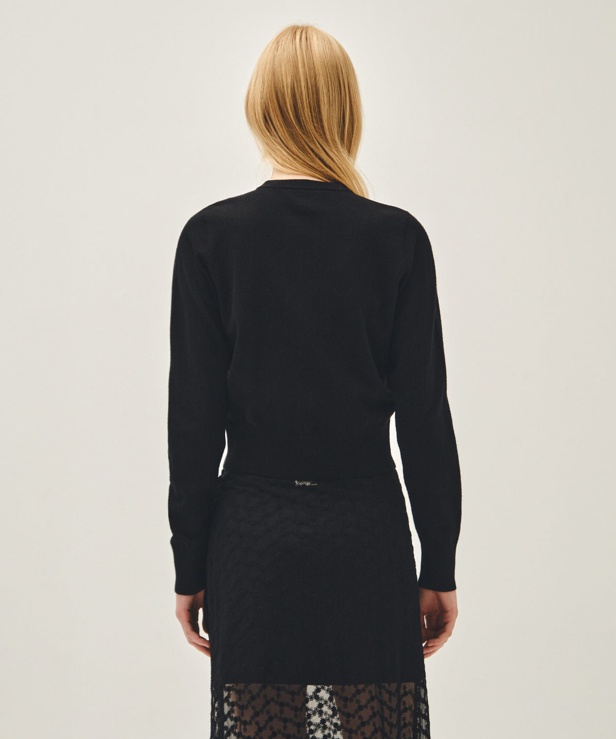 Marithe & Francois Girbaud - Basic Knit Cardigan Setup (Black) product image 3 | TRAB K-Fashion Australia