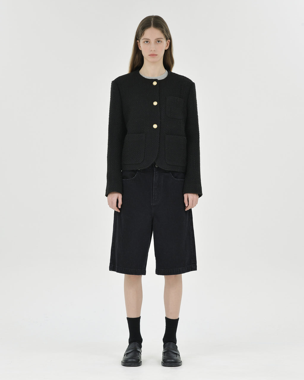 Brownyard - Tweed Jacket (Black) product image 1 | TRAB K-Fashion Australia