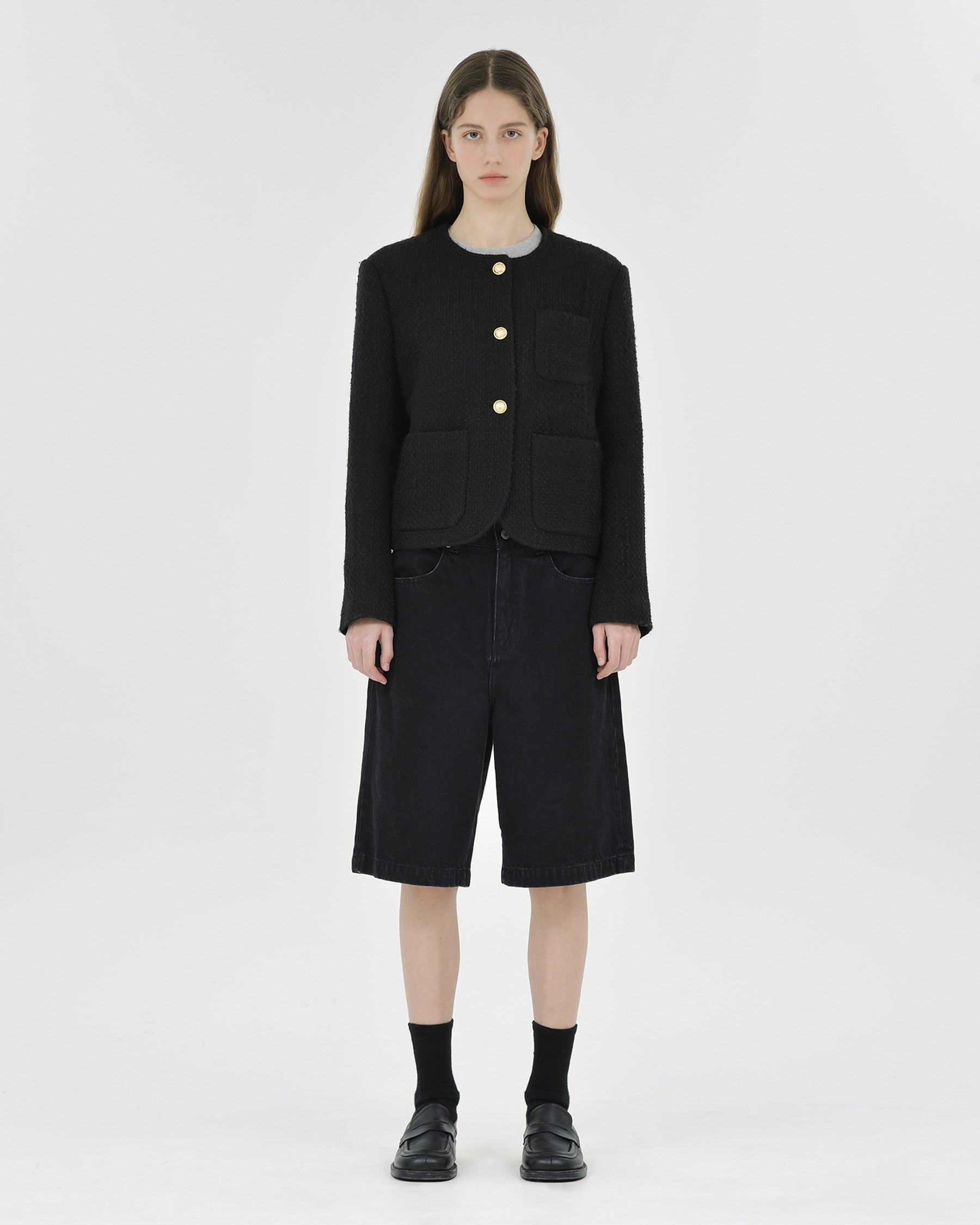 Brownyard - Tweed Jacket (Black) product image 1 | TRAB K-Fashion Australia