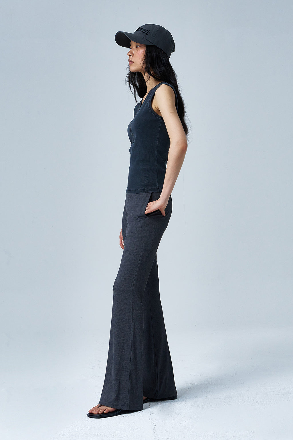 Deinet - Ring Point Pigment Sleeveless (Charcoal) product image 5 | TRAB K-Fashion Australia