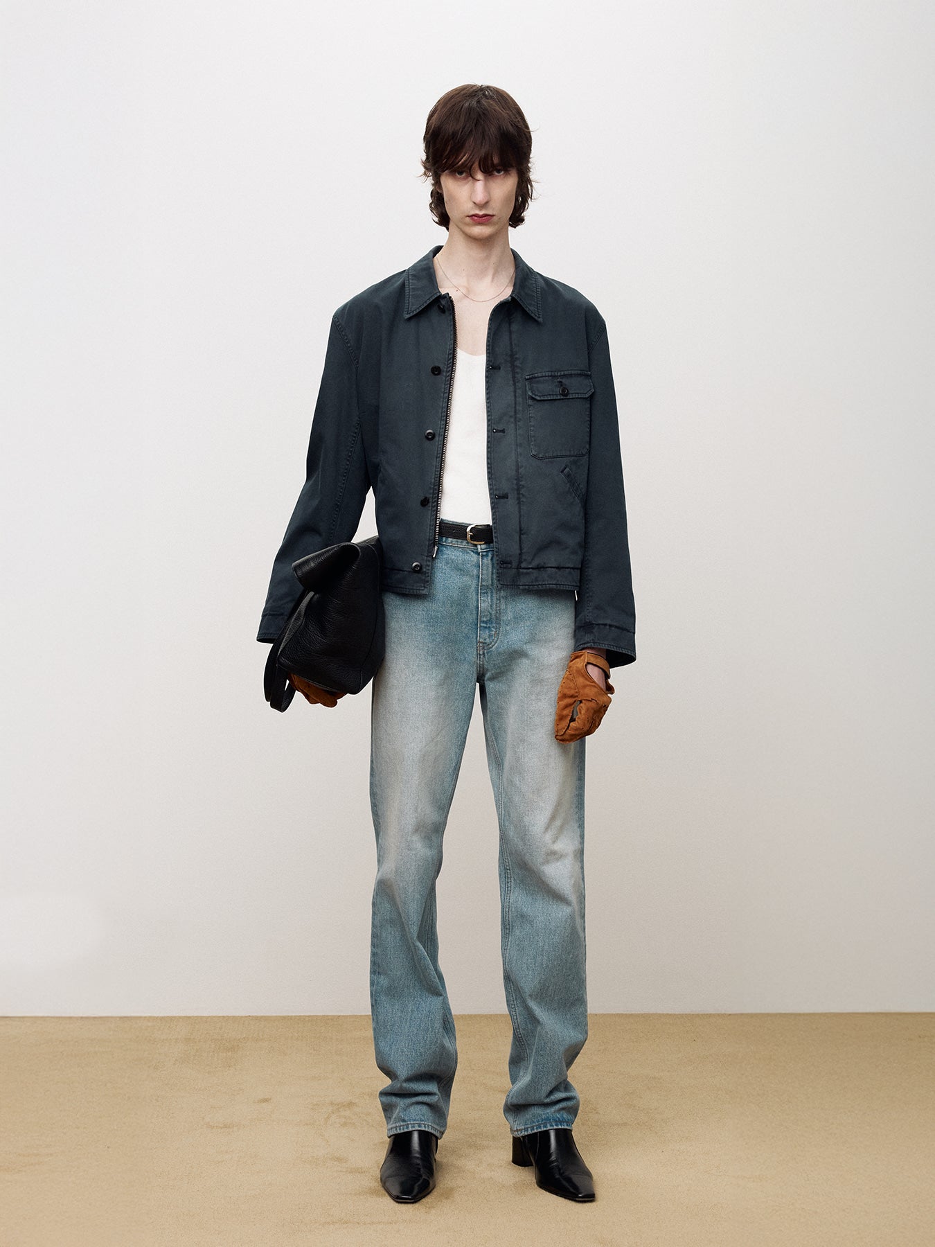 Tonywack - Garment-Dyed Cotton Deck Jacket (Faded Navy) product image 1 | TRAB K-Fashion Australia