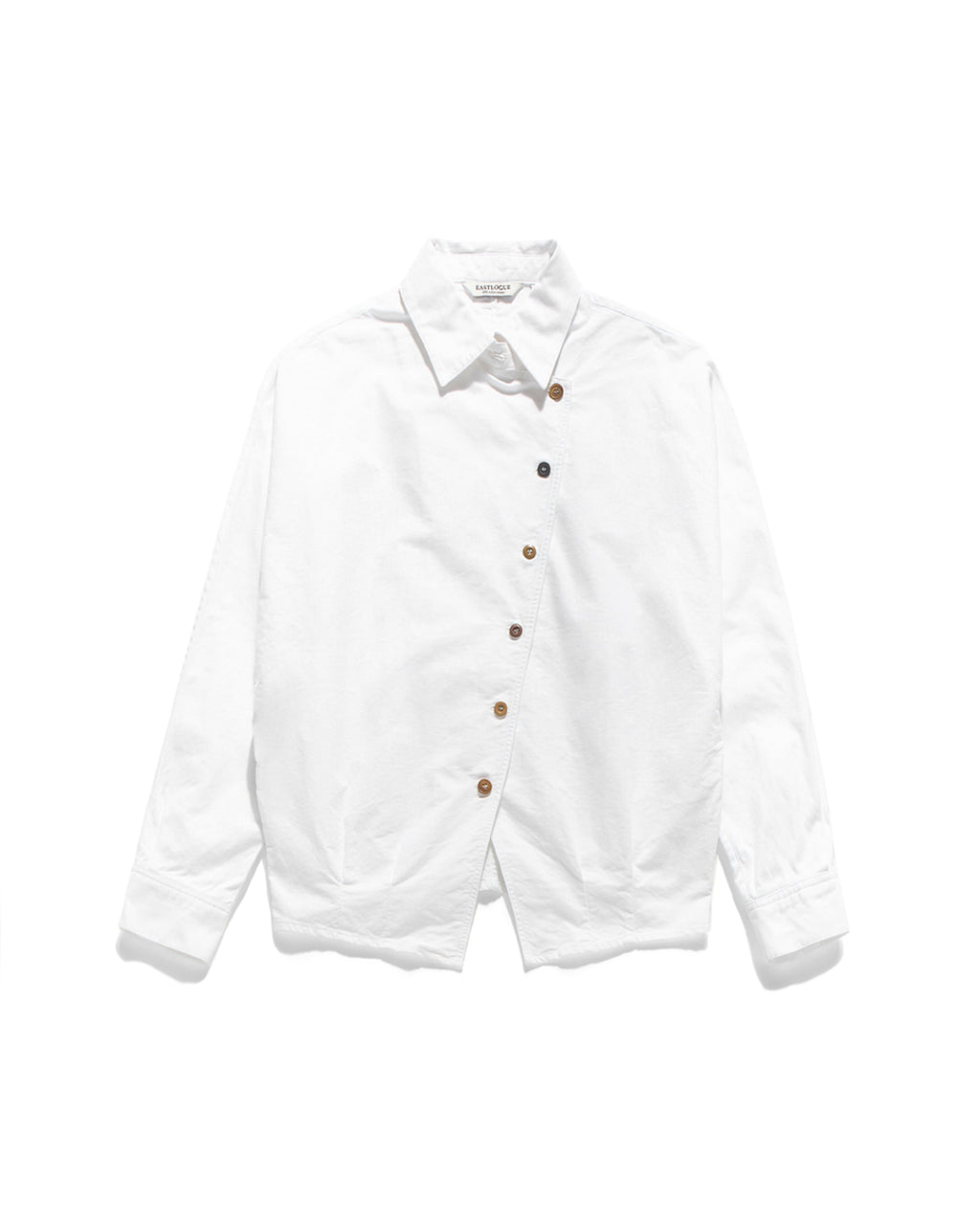 Eastlogue - Antique Slant Blouse (White Oxford) product image 5 | TRAB K-Fashion Australia
