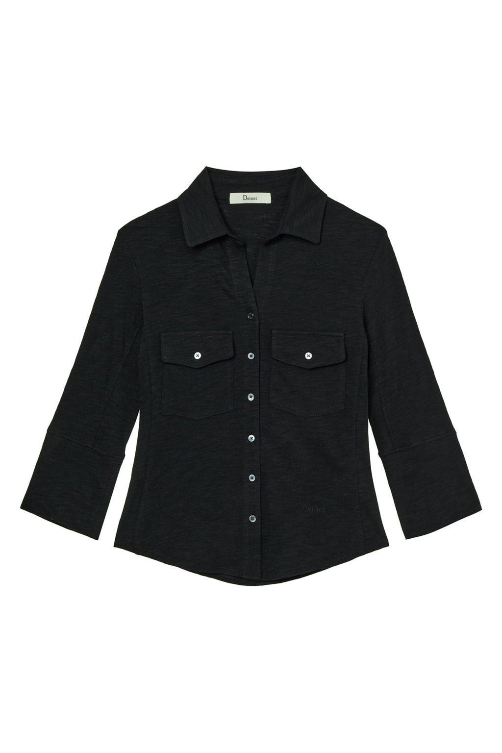 Deinet - Button Collar T-Shirt (Black) product image 9 | TRAB K-Fashion Australia