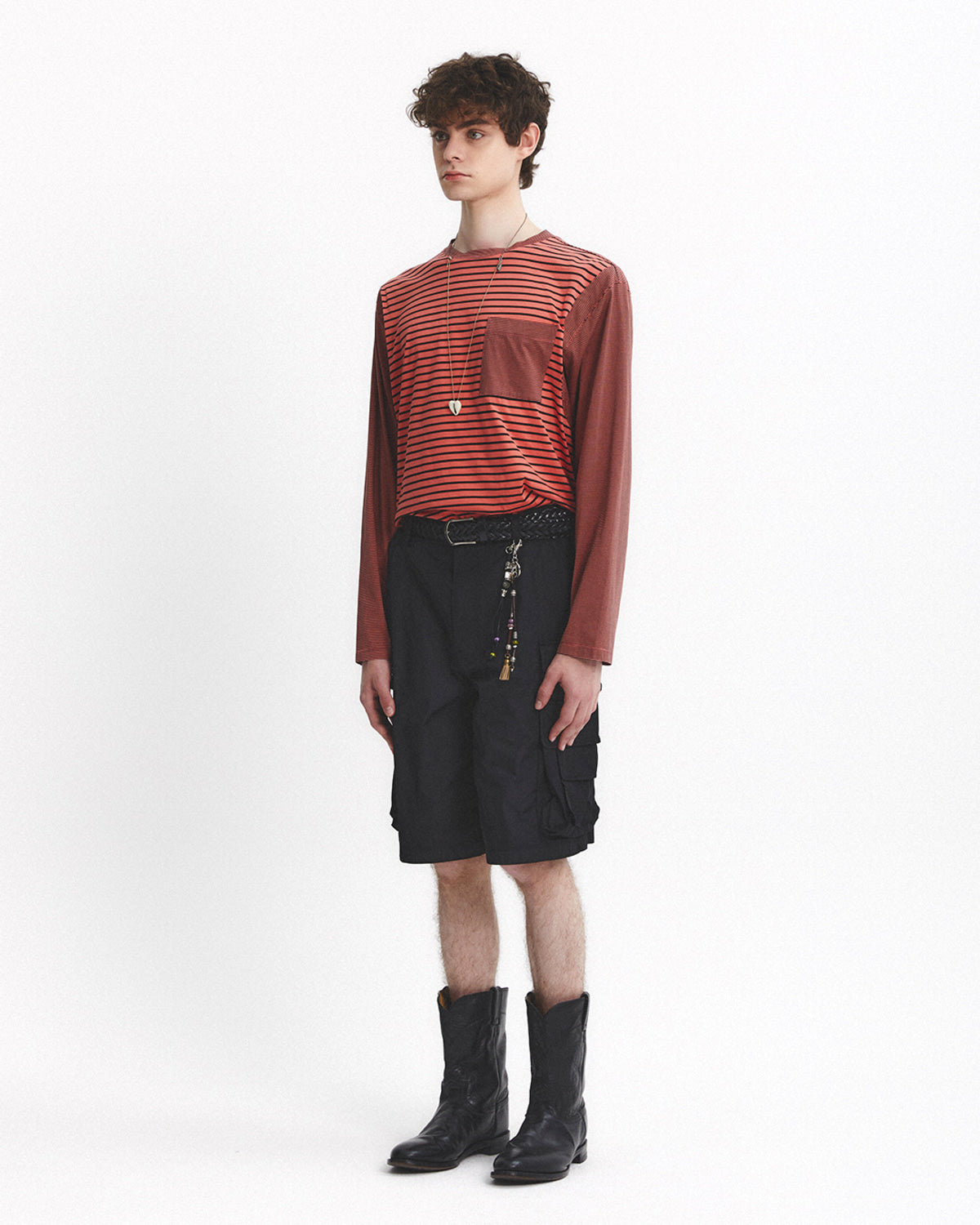 Eastlogue - Strike Bowling L/s T-shirt (Salmon & Navy) product image 4 | TRAB K-Fashion Australia