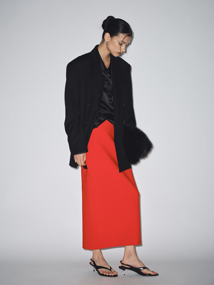 Tonywack - Wool Pencil Midi-Skirt (Red) product image 1 | TRAB K-Fashion Australia