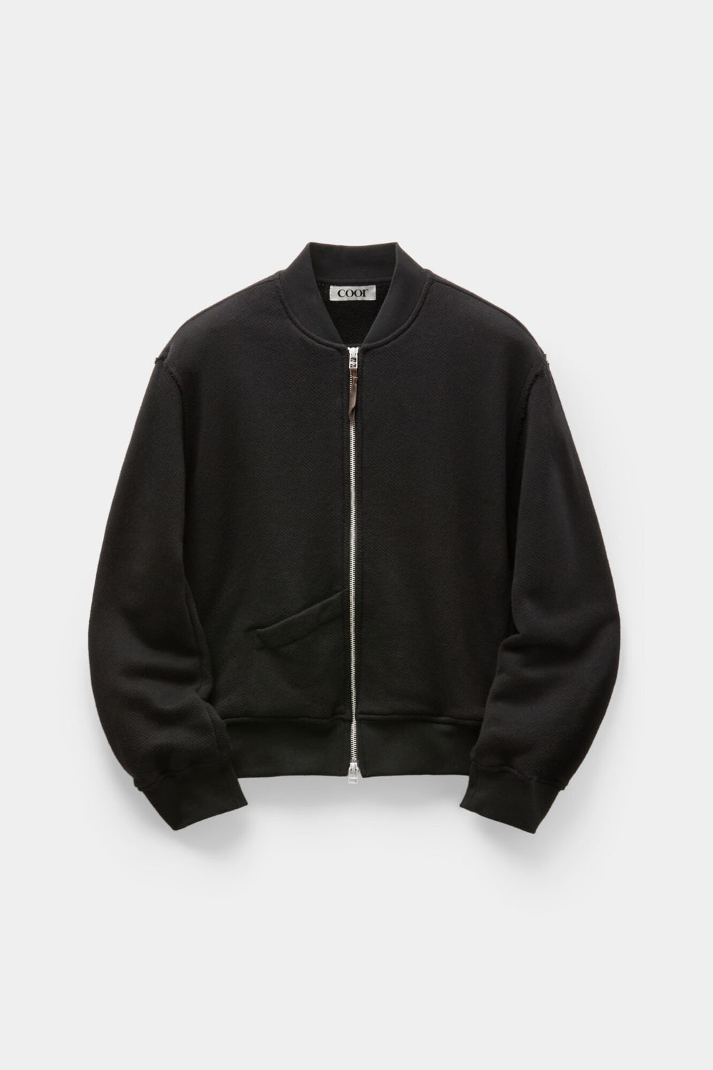 Coor - Cotton Aviation Sweat Zip Up (Black) product image 1 | TRAB K-Fashion Australia