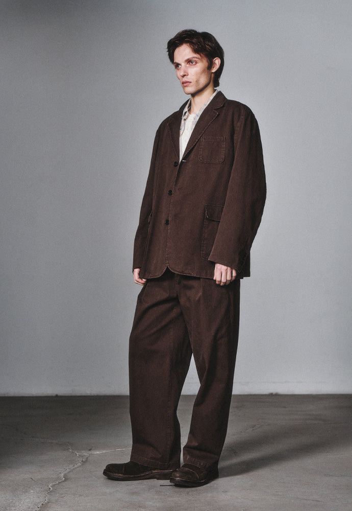 Art if acts - Washed 3 Button Blazer (Brown) product image 2 | TRAB K-Fashion Australia