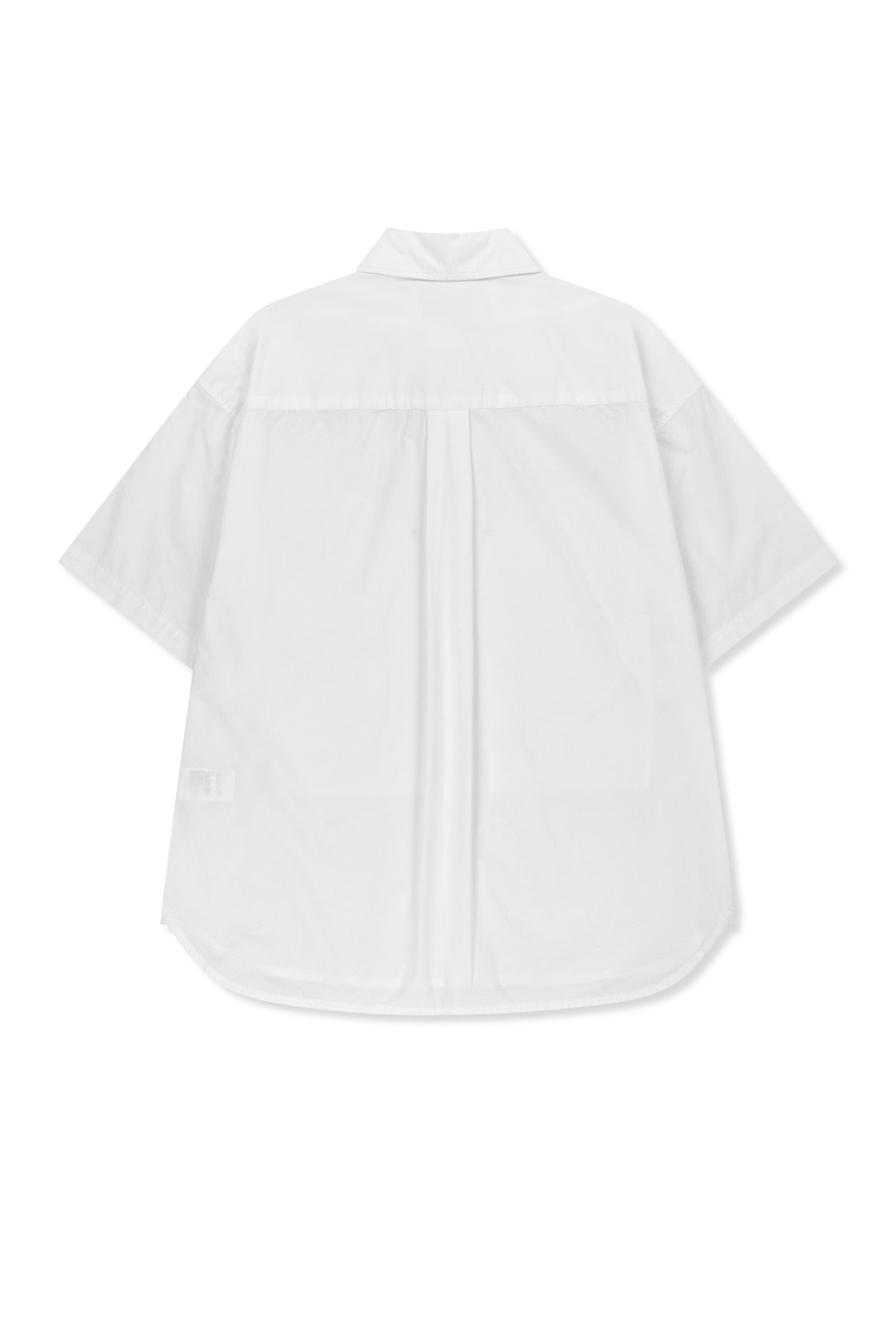 Matin Kim - Half Sleeve Pocket Shirt (White) product image 2 | TRAB K-Fashion Australia