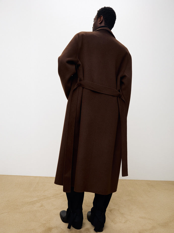 Tonywack - Hand-Made Wool Cashmere Stand-Collar Coat (Penny Brown) product image 8 | TRAB K-Fashion Australia