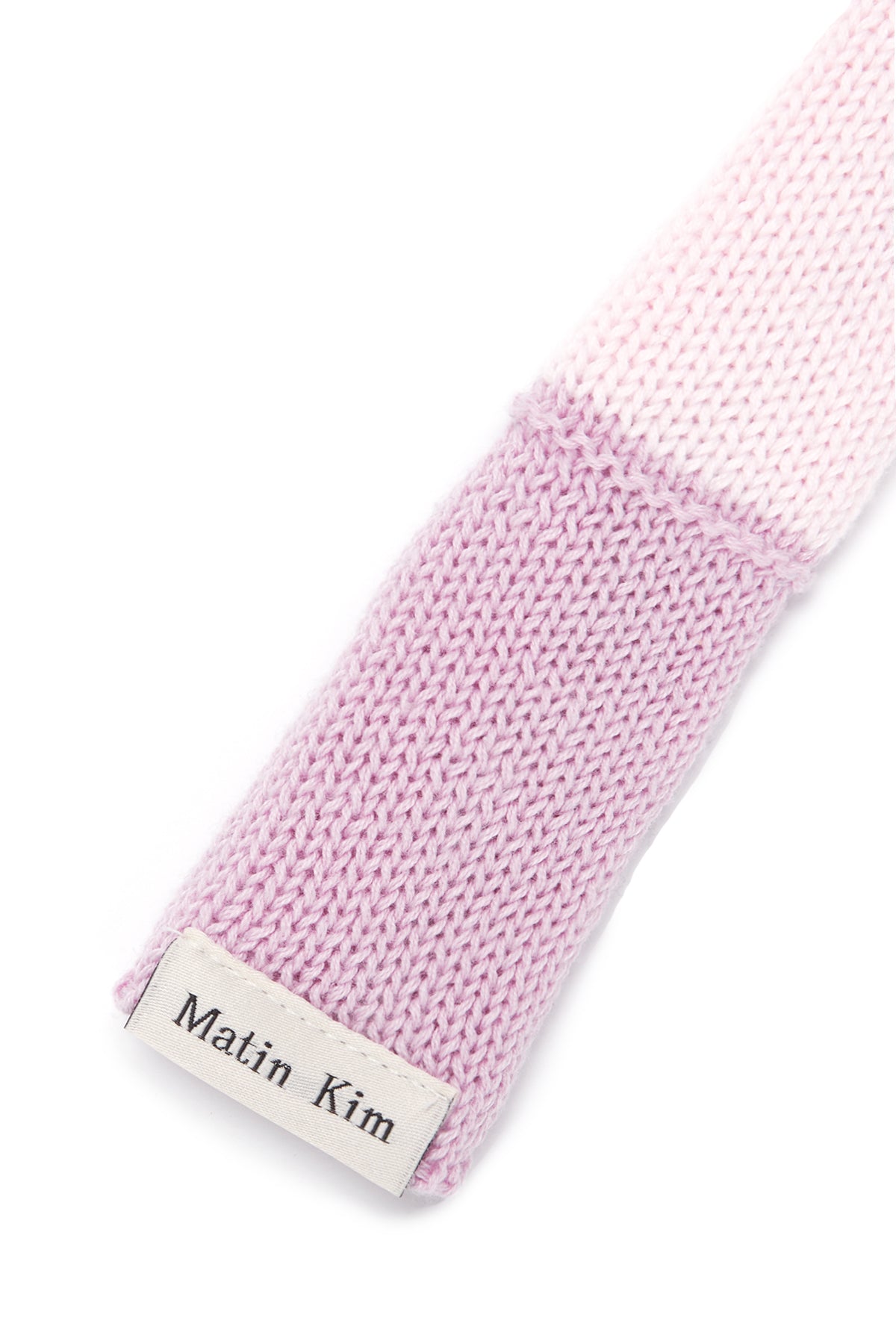 Matin Kim - Color Block Knit Muffler (Pink) product image 3 | TRAB K-Fashion Australia