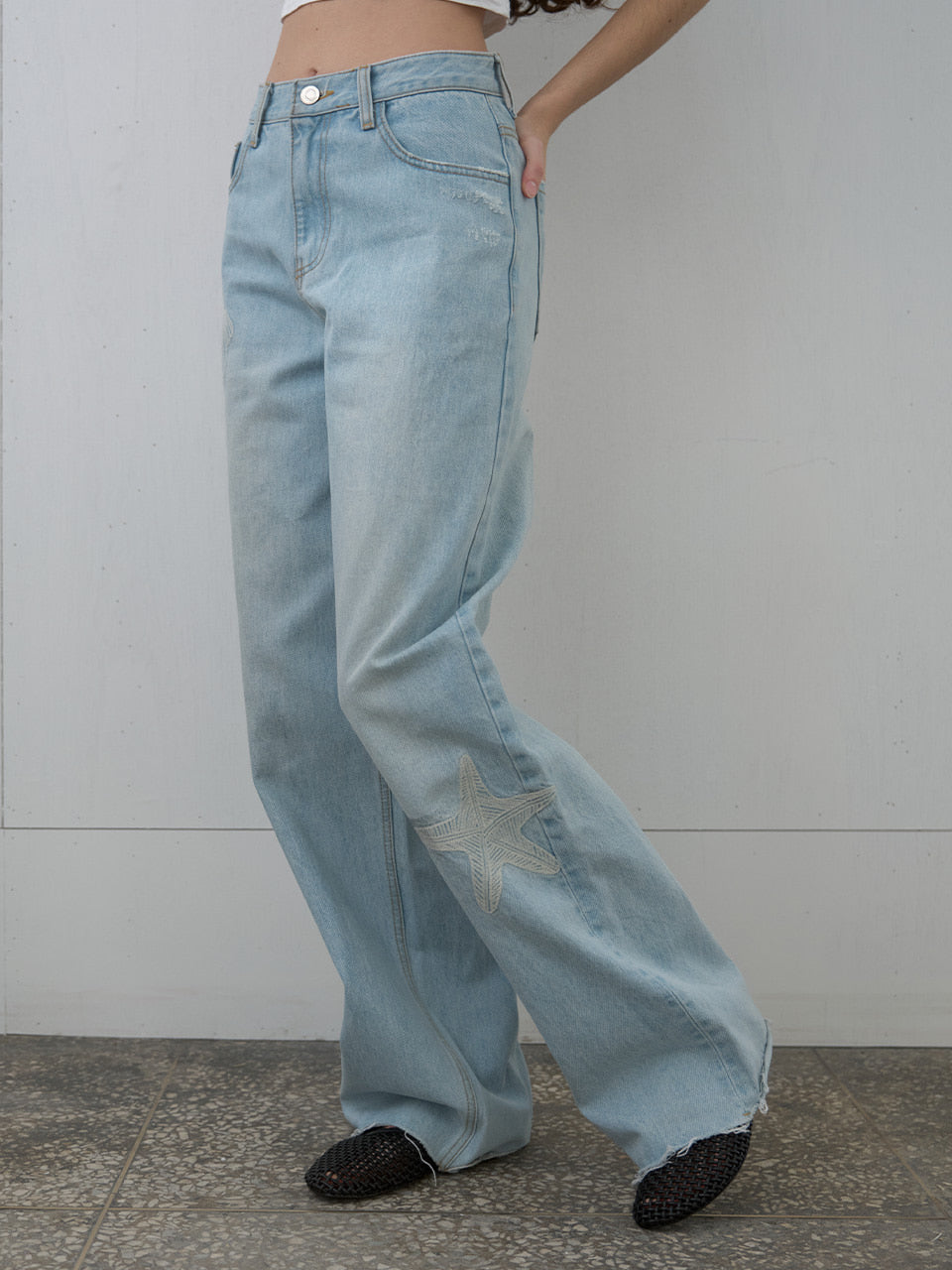Kijun - Seashore Jeans (Light Blue) product image 3 | TRAB K-Fashion Australia