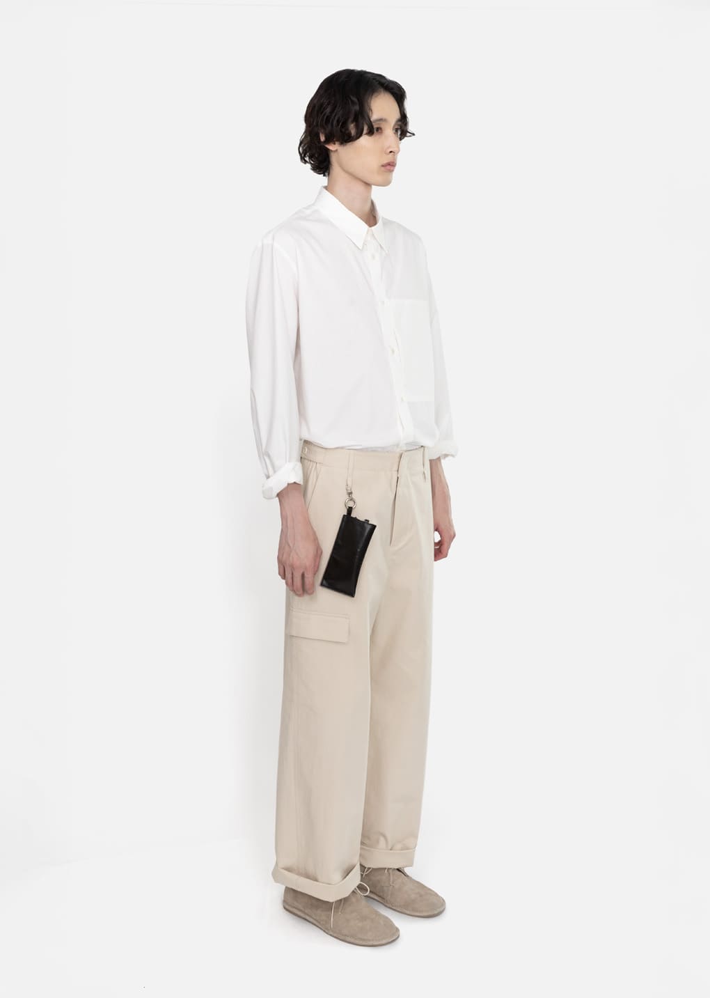 Amomento - Men's Pocket Work Trousers (Beige) product image 3 | TRAB K-Fashion Australia