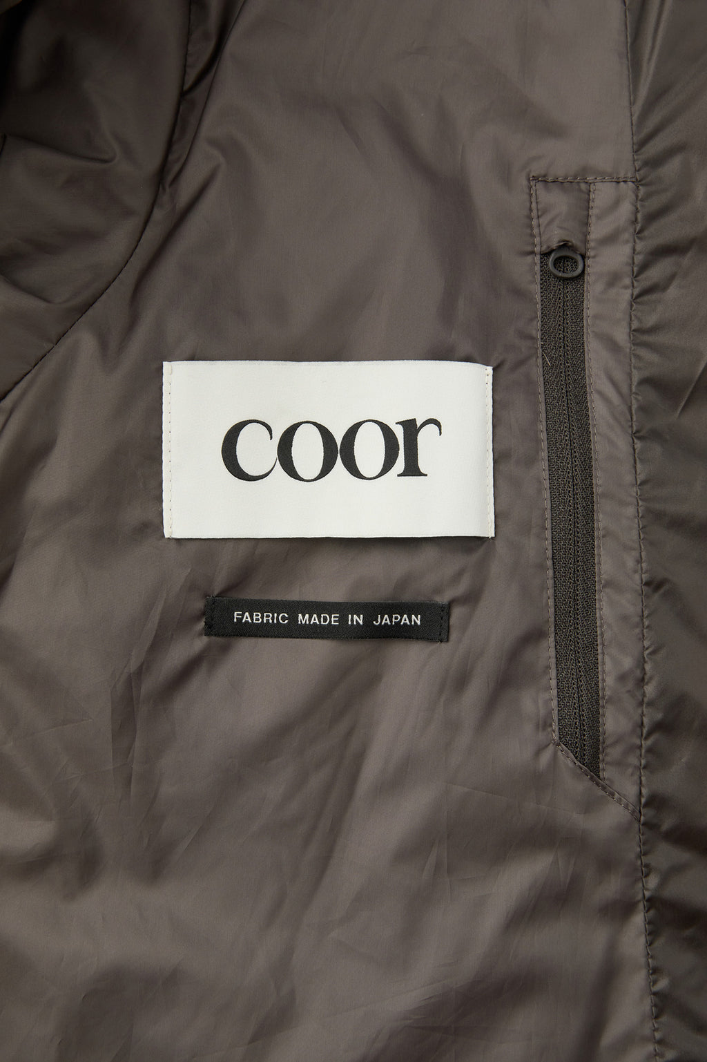 Coor - Light Weight Shell Padded Hoodie Jumper (Dark Brown) product image 8 | TRAB K-Fashion Australia
