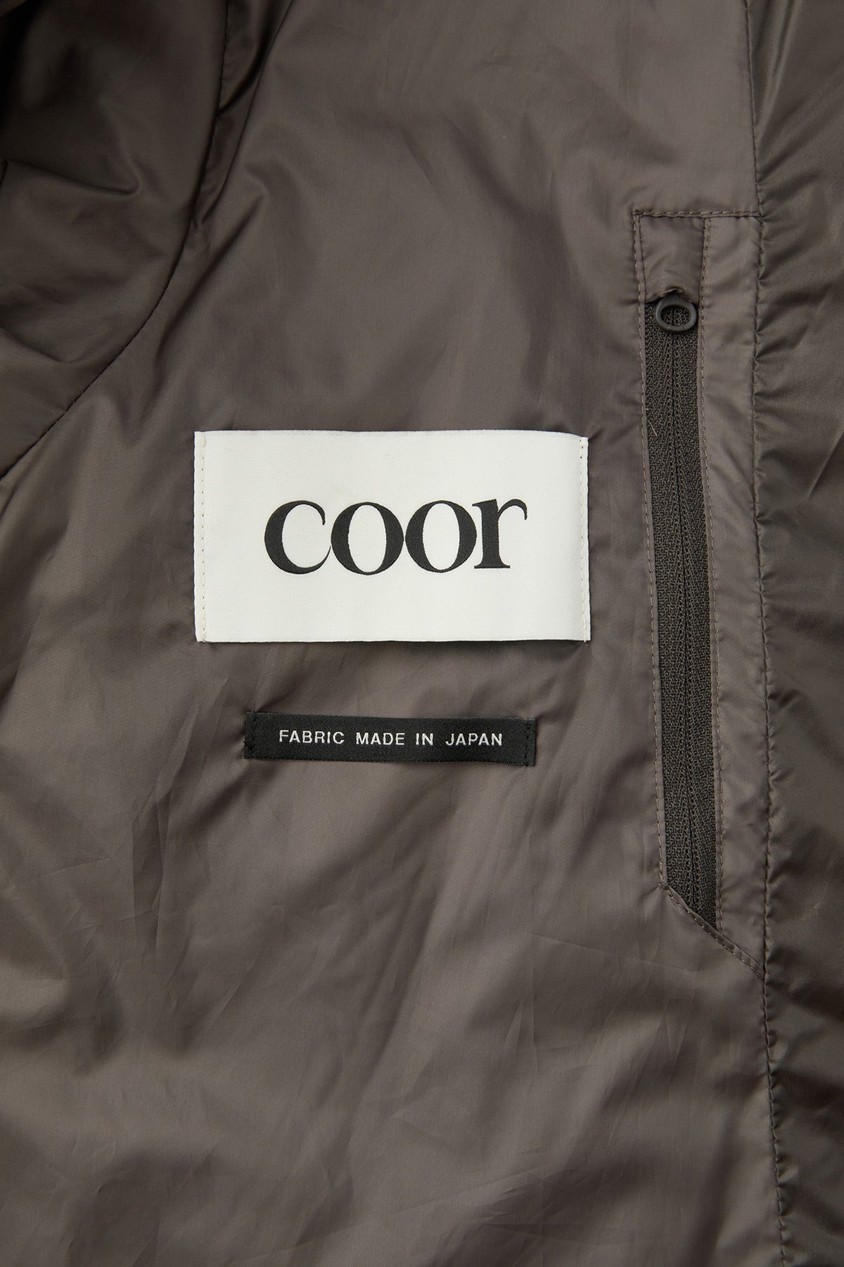 Coor - Light Weight Shell Padded Hoodie Jumper (Dark Brown) product image 8 | TRAB K-Fashion Australia