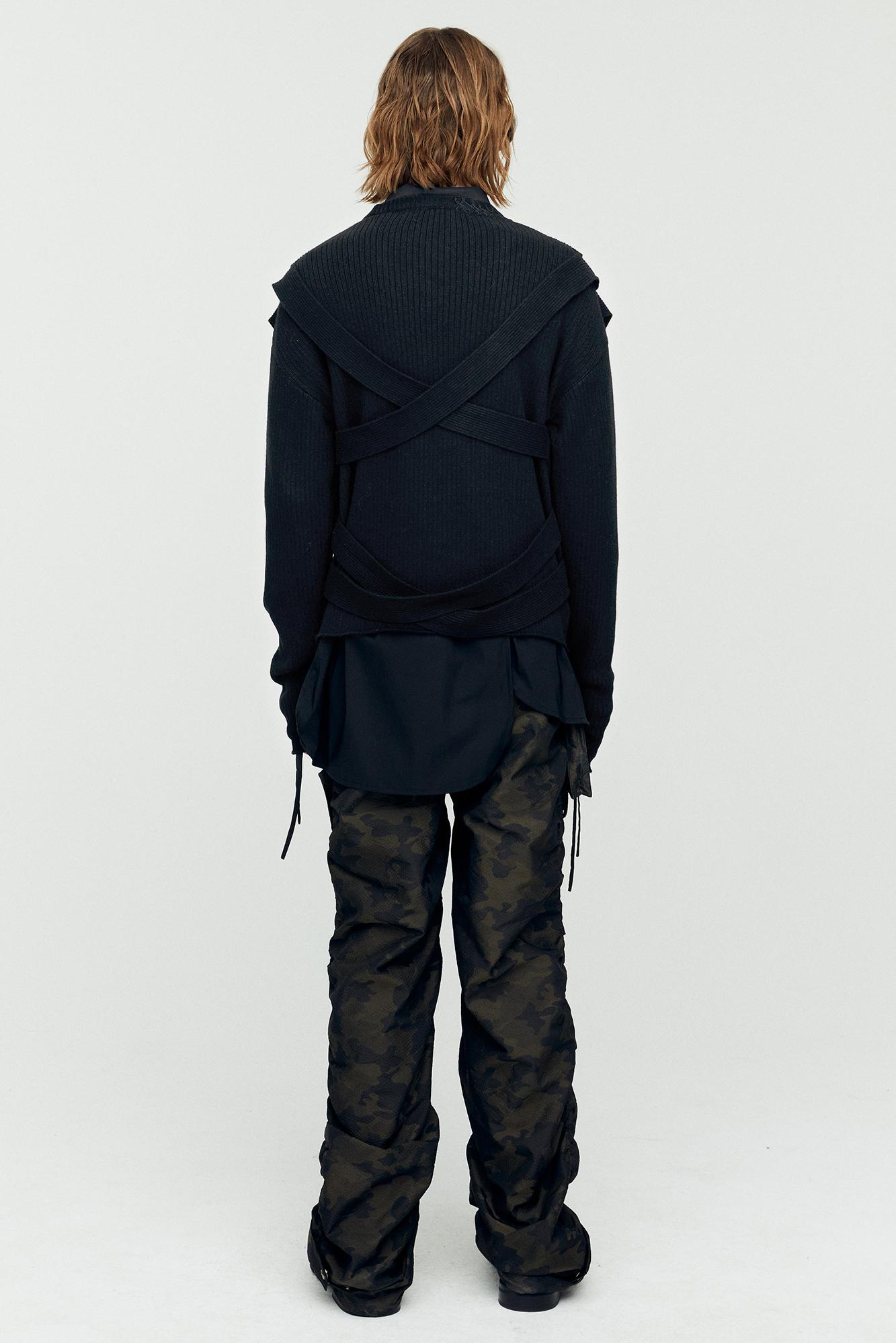Andersson Bell - Harness Crew-Neck Sweater (Black) product image 3 | TRAB K-Fashion Australia