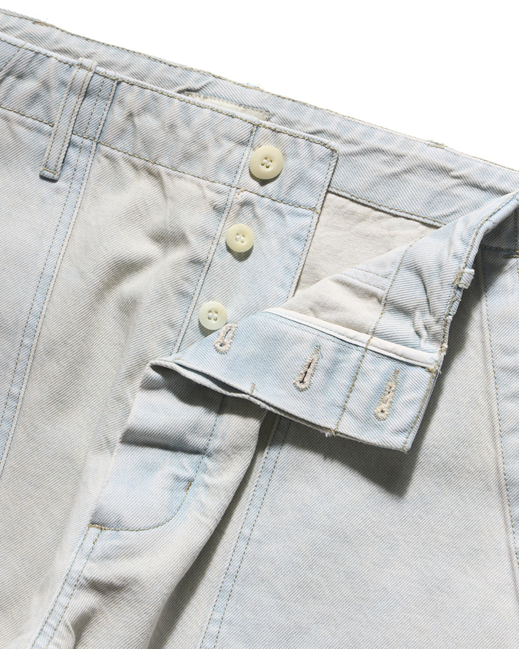 Eastlogue - Damaged Fatigue Pants (Bleached Indigo) product image 7 | TRAB K-Fashion Australia