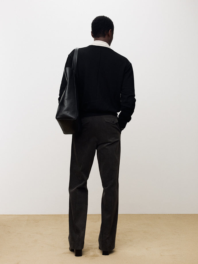 Tonywack - Super Fine Wool Crew-Neck Cardigan (Black) product image 4 | TRAB K-Fashion Australia