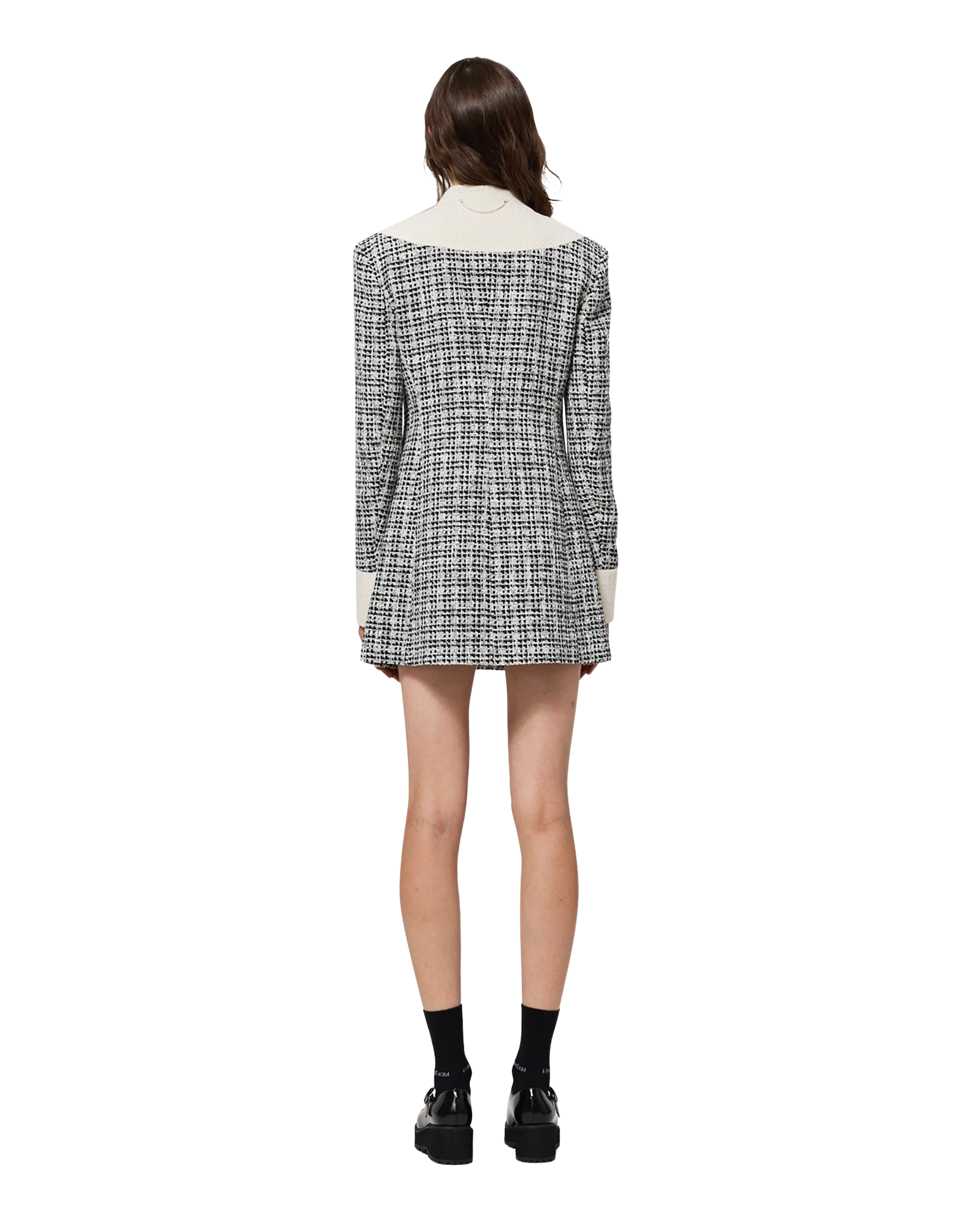 Kimhe Kim - Malevich Tweed Jacket Dress (Black/White) product image 4 | TRAB K-Fashion Australia