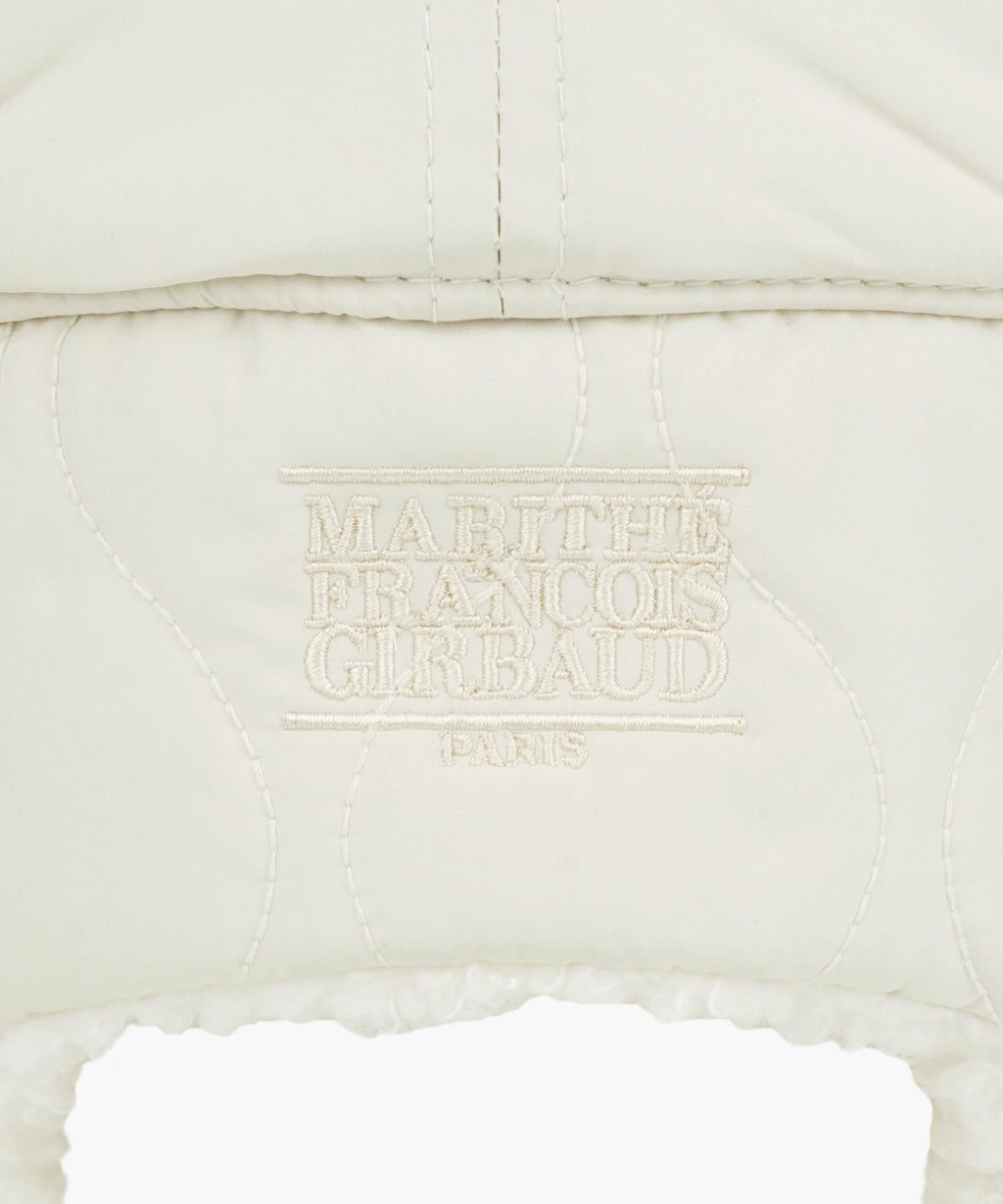 Marithe & Francois Girbaud - Quilted Earflap Cap (Ivory) product image 6 | TRAB K-Fashion Australia