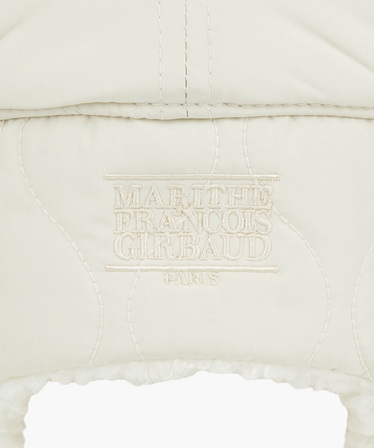 Marithe & Francois Girbaud - Quilted Earflap Cap (Ivory) product image 6 | TRAB K-Fashion Australia
