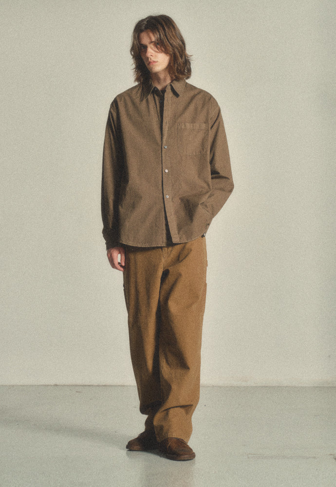 Art if acts - Padre Garment-dyed Shirt (Brown) product image 6 | TRAB K-Fashion Australia