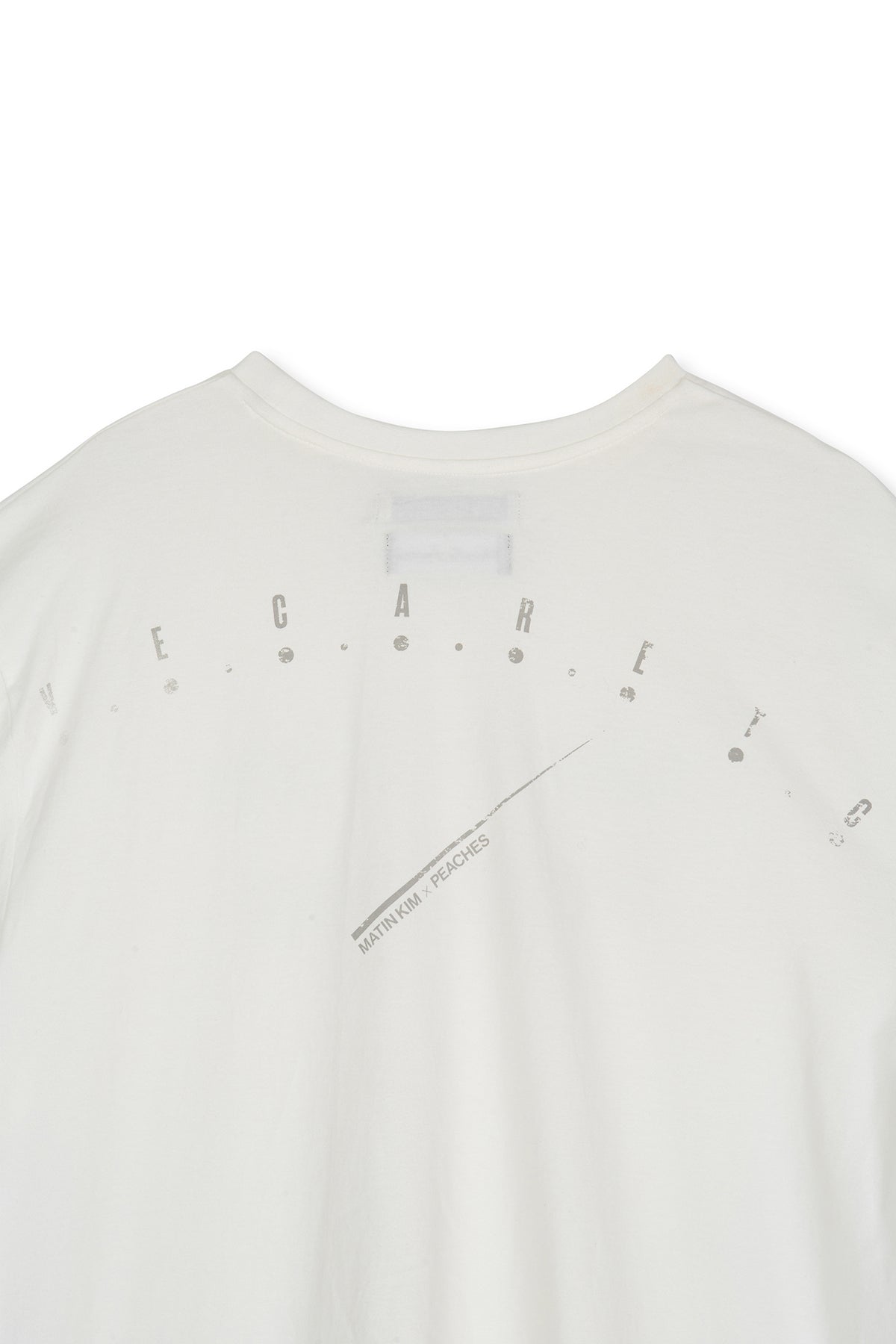 Matin Kim - Peaches Logo Graphic Top (White) product image 7 | TRAB K-Fashion Australia