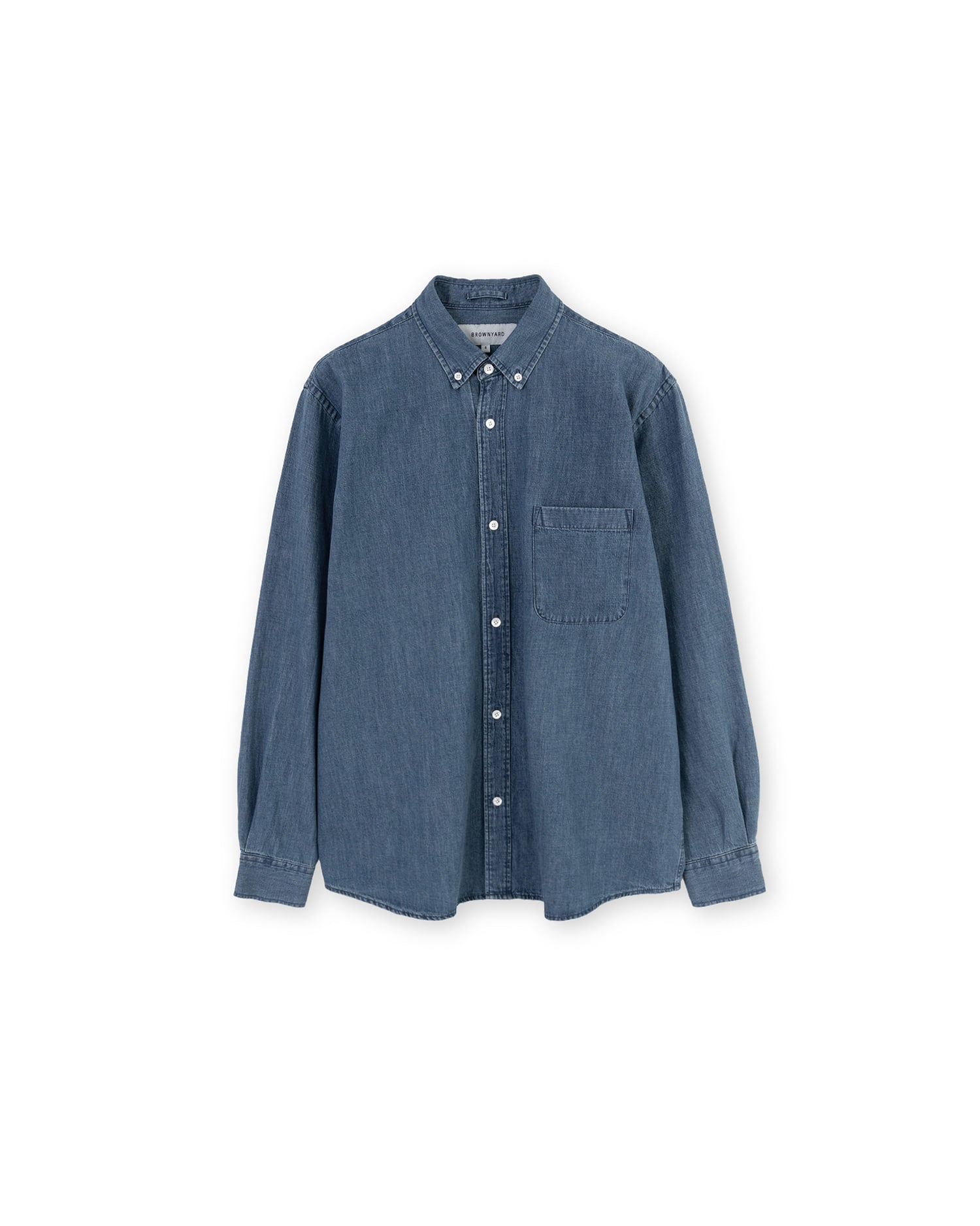 Brownyard - Button Down Denim Shirt (Blue) product image 3 | TRAB K-Fashion Australia