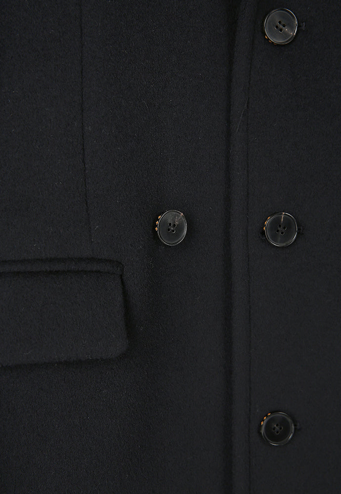 Tonywack - Cashmere Single-Breasted Tailored Wrap Coat (Dark Navy) product image 11 | TRAB K-Fashion Australia