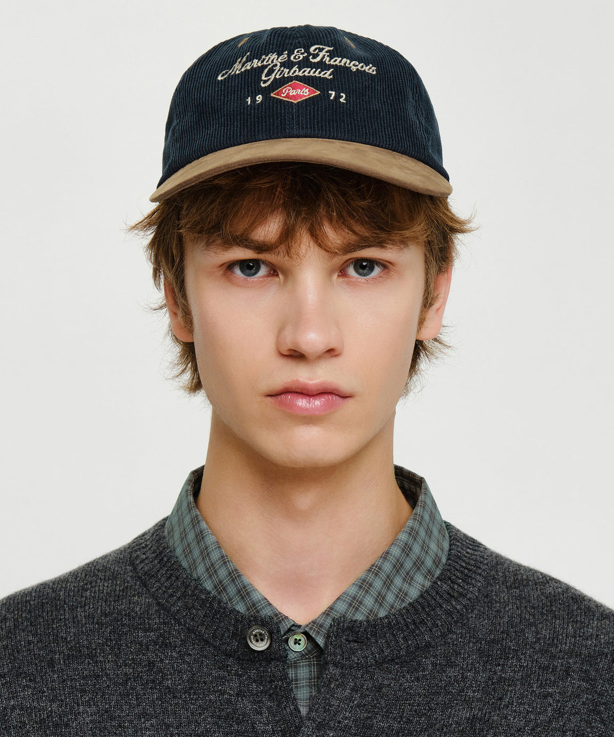 Marithe & Francois Girbaud - Corduroy Color Block Cap (Camel) product image 5 | TRAB K-Fashion Australia