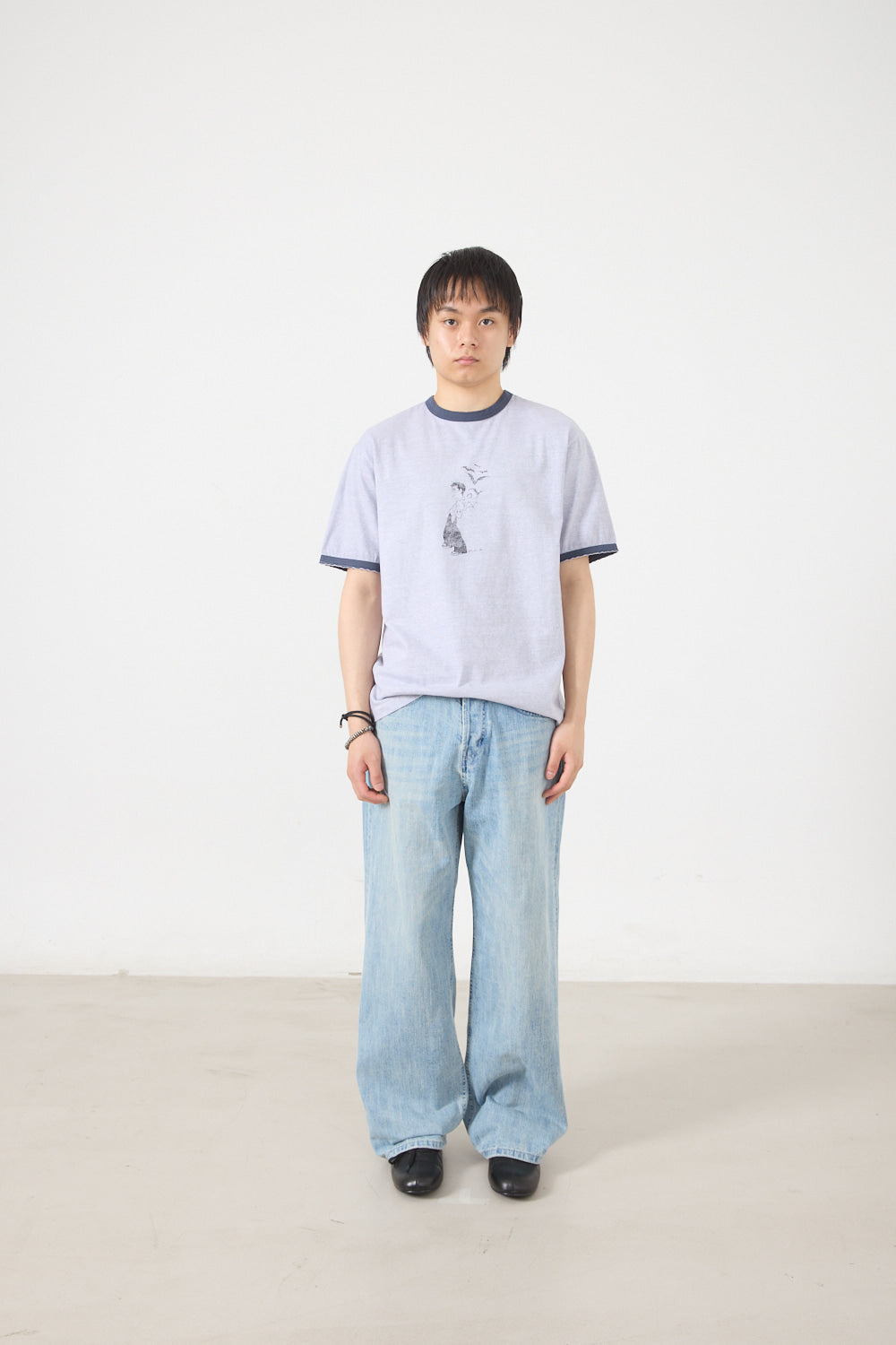 Hatchingroom - Vampire Kid Ringer Tee (Dyed Grey) product image 8 | TRAB K-Fashion Australia