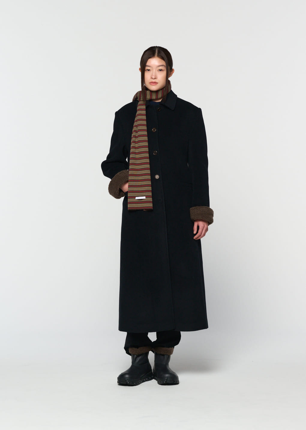 Amomento - single maxi long coat (Black) product image 5 | TRAB K-Fashion Australia