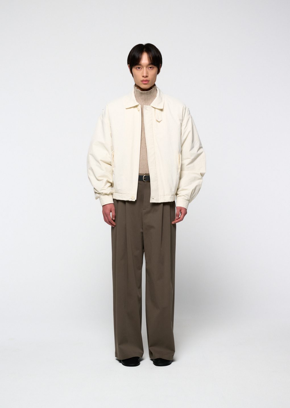 Amomento - Padded cotton nylon jumper (Ecru) product image 14 | TRAB K-Fashion Australia