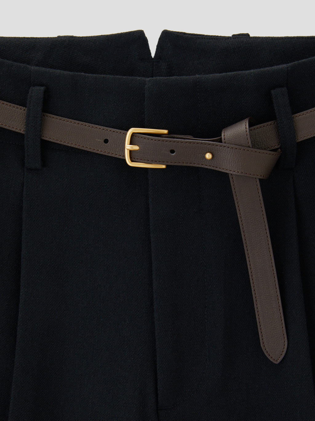 Recto - Quincy Wool Belted Pants (Black) product image 4 | TRAB K-Fashion Australia