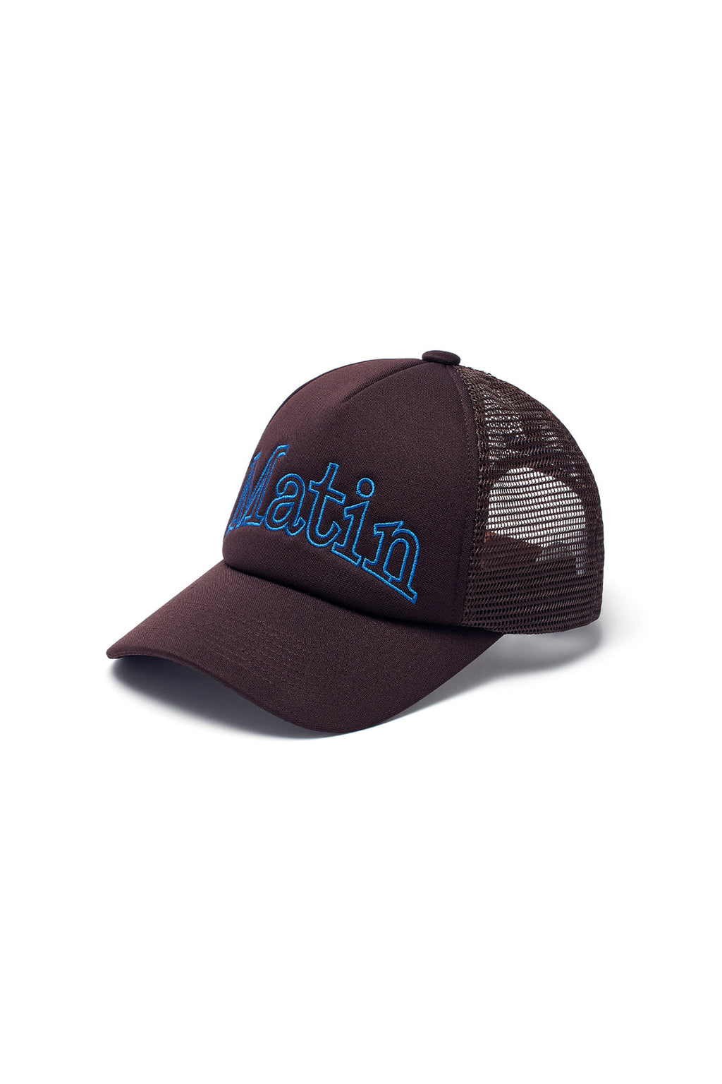 Matin Kim - Matin Mesh Trucker Ball Cap (Brown) product image 2 | TRAB K-Fashion Australia