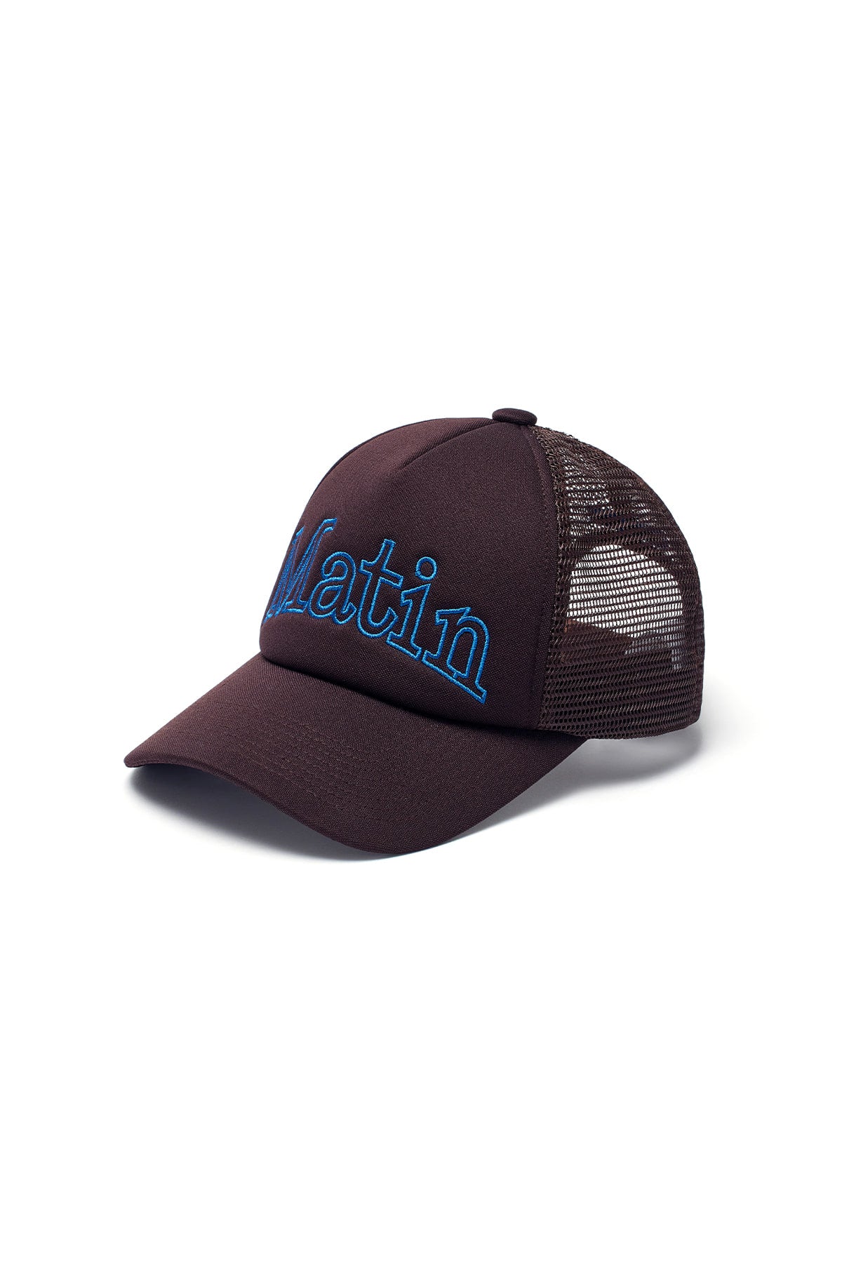 Matin Kim - Matin Mesh Trucker Ball Cap (Brown) product image 2 | TRAB K-Fashion Australia