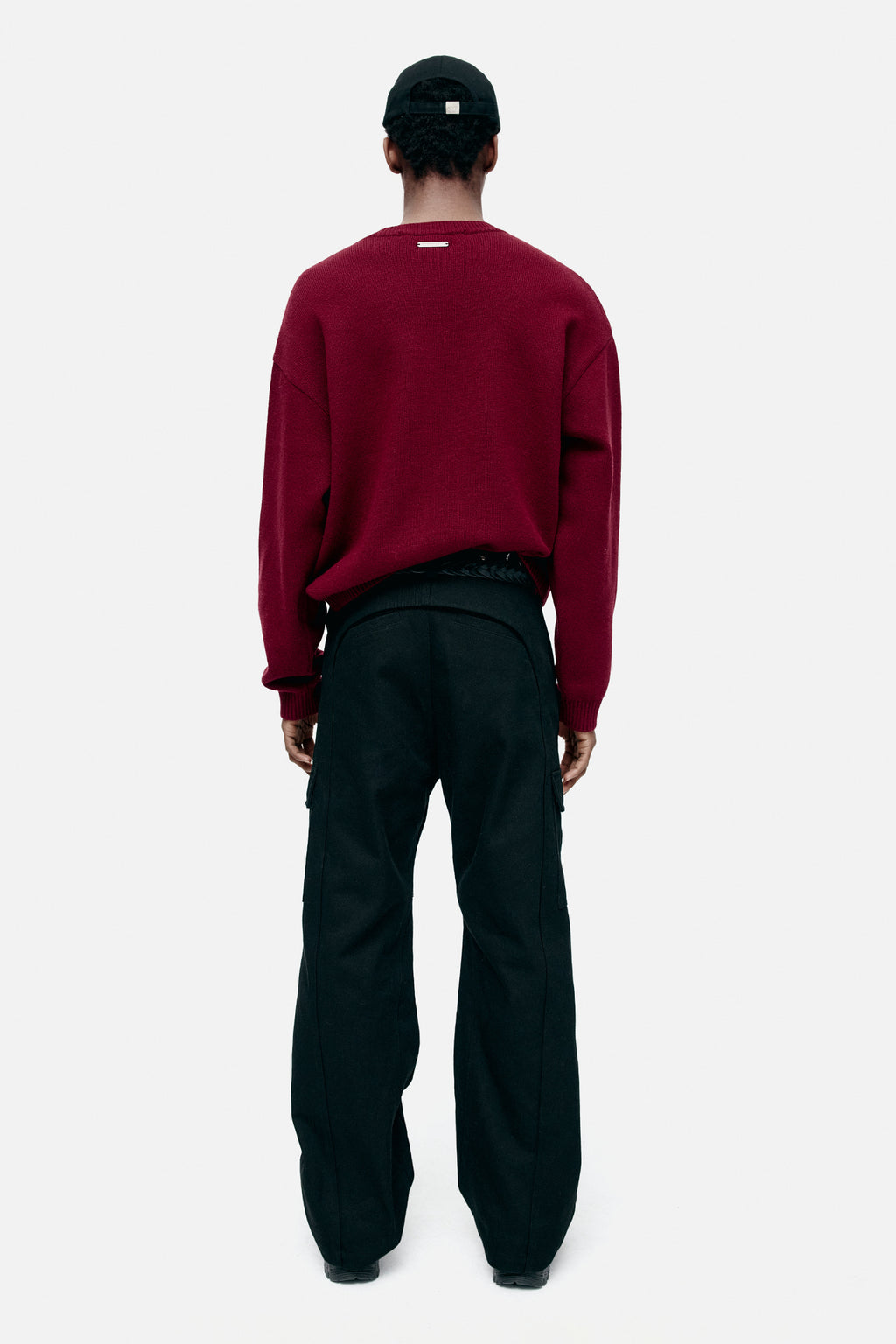 Andersson Bell - Unisex Cashmere Rose Crew-Neck Sweater (Lilac) product image 3 | TRAB K-Fashion Australia