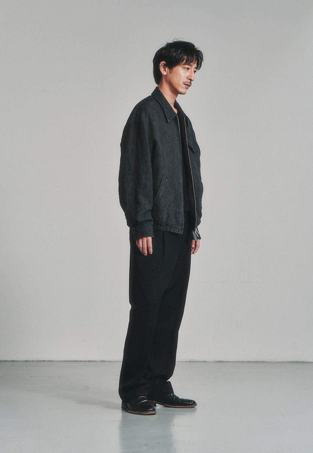Art if acts - Linen Pocket Blouson (Black) product image 3 | TRAB K-Fashion Australia